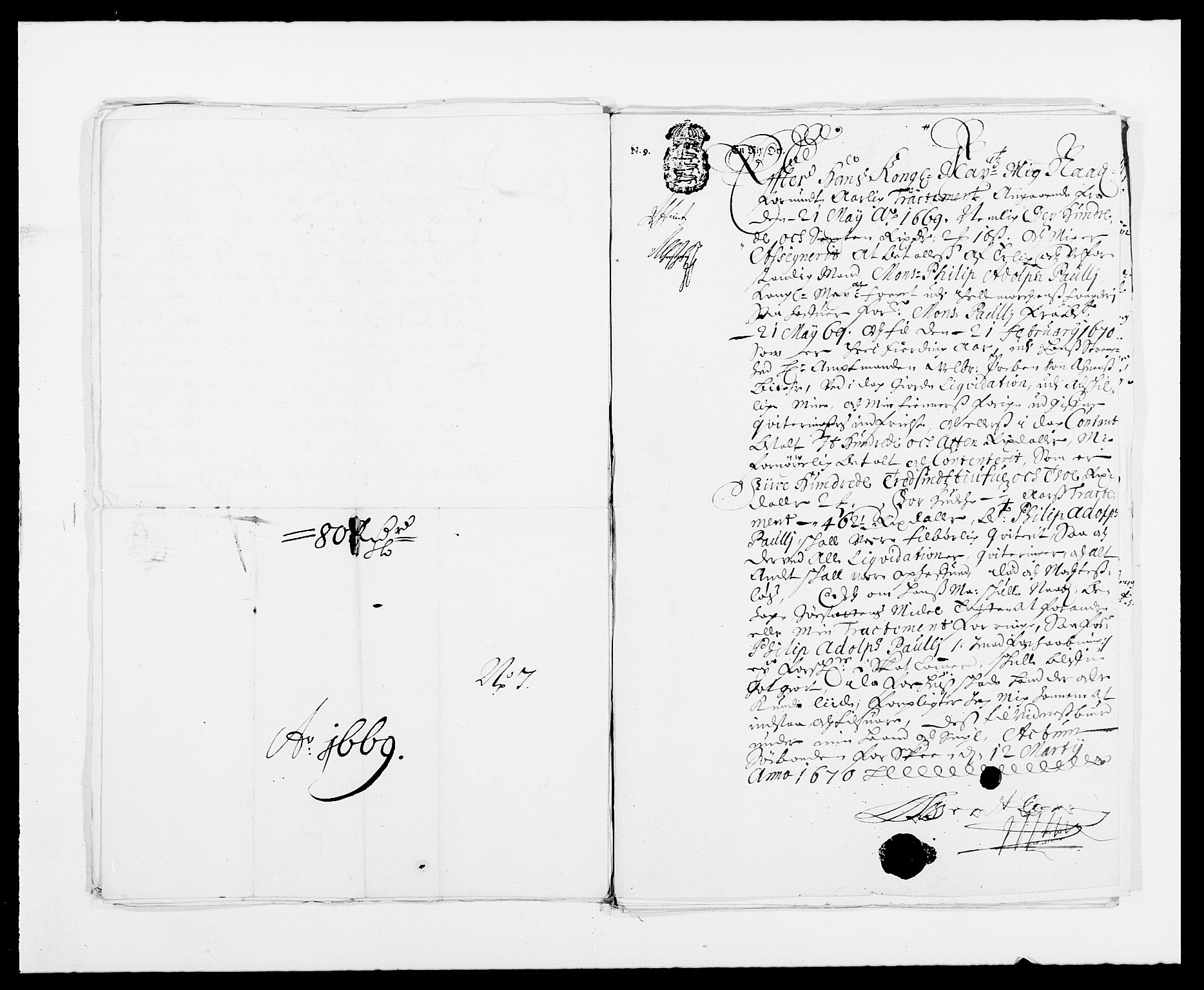 Rentekammeret inntil 1814, Reviderte regnskaper, Fogderegnskap, AV/RA-EA-4092/R35/L2058: Fogderegnskap Øvre og Nedre Telemark, 1668-1670, p. 405