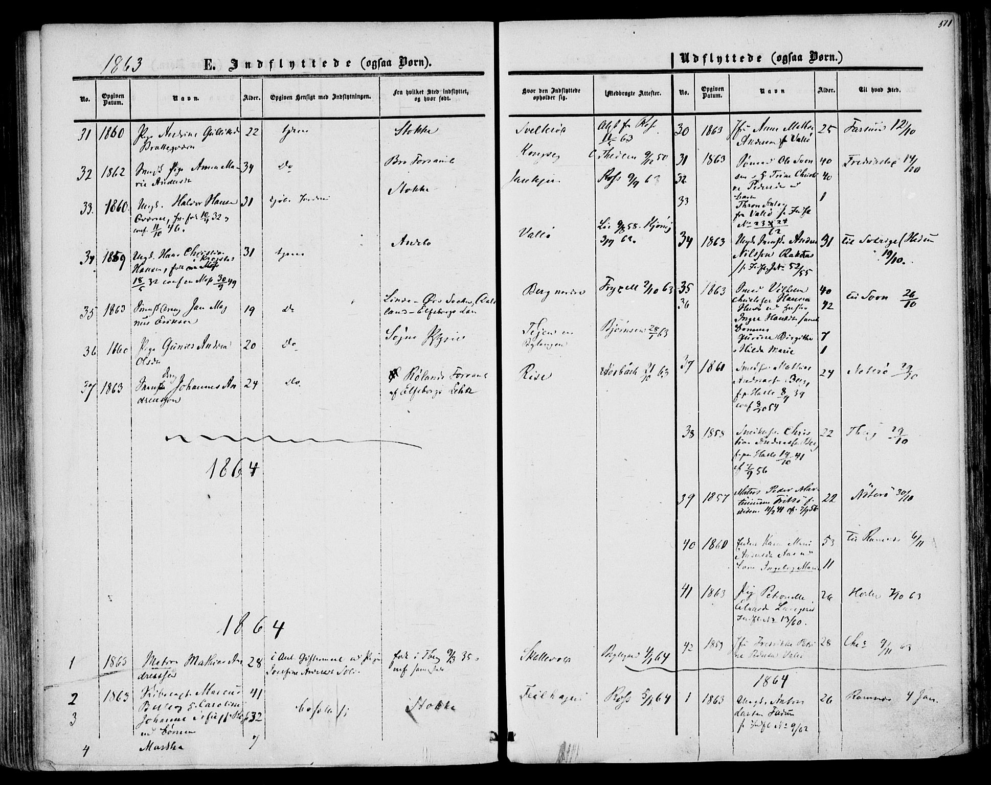 Sem kirkebøker, AV/SAKO-A-5/F/Fa/L0007: Parish register (official) no. I 7, 1856-1865, p. 511