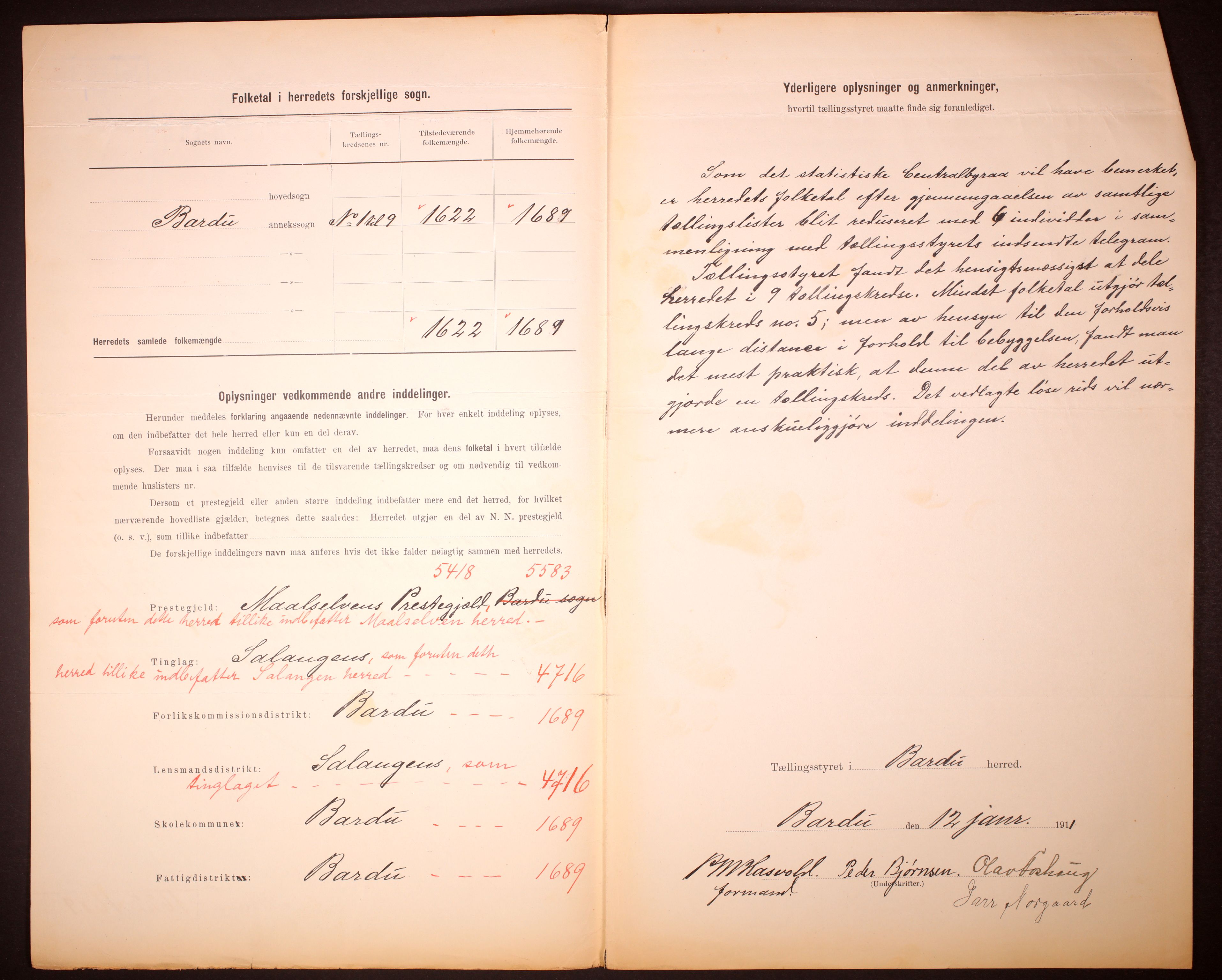 RA, 1910 census for Bardu, 1910, p. 3