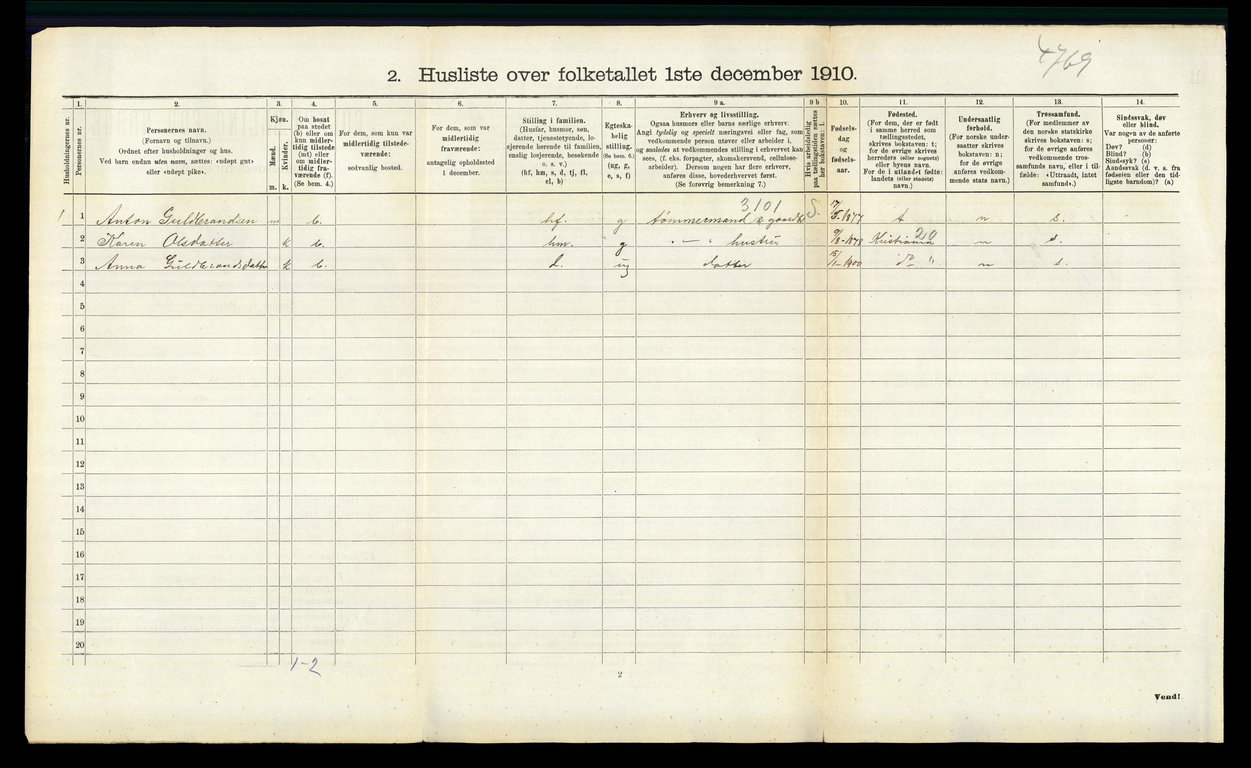 RA, 1910 census for Sørum, 1910, p. 676