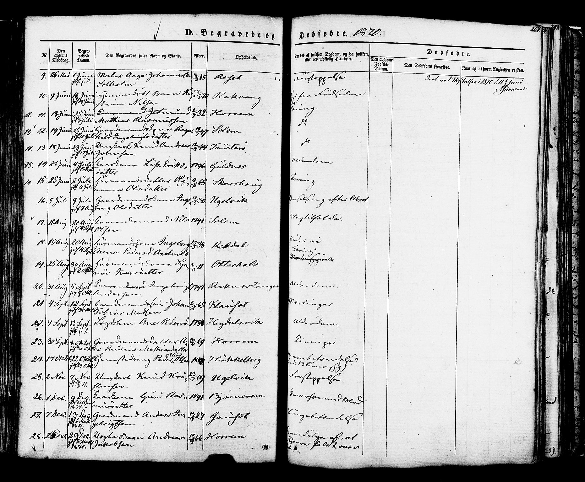 Ministerialprotokoller, klokkerbøker og fødselsregistre - Møre og Romsdal, AV/SAT-A-1454/560/L0719: Parish register (official) no. 560A03, 1845-1872, p. 267