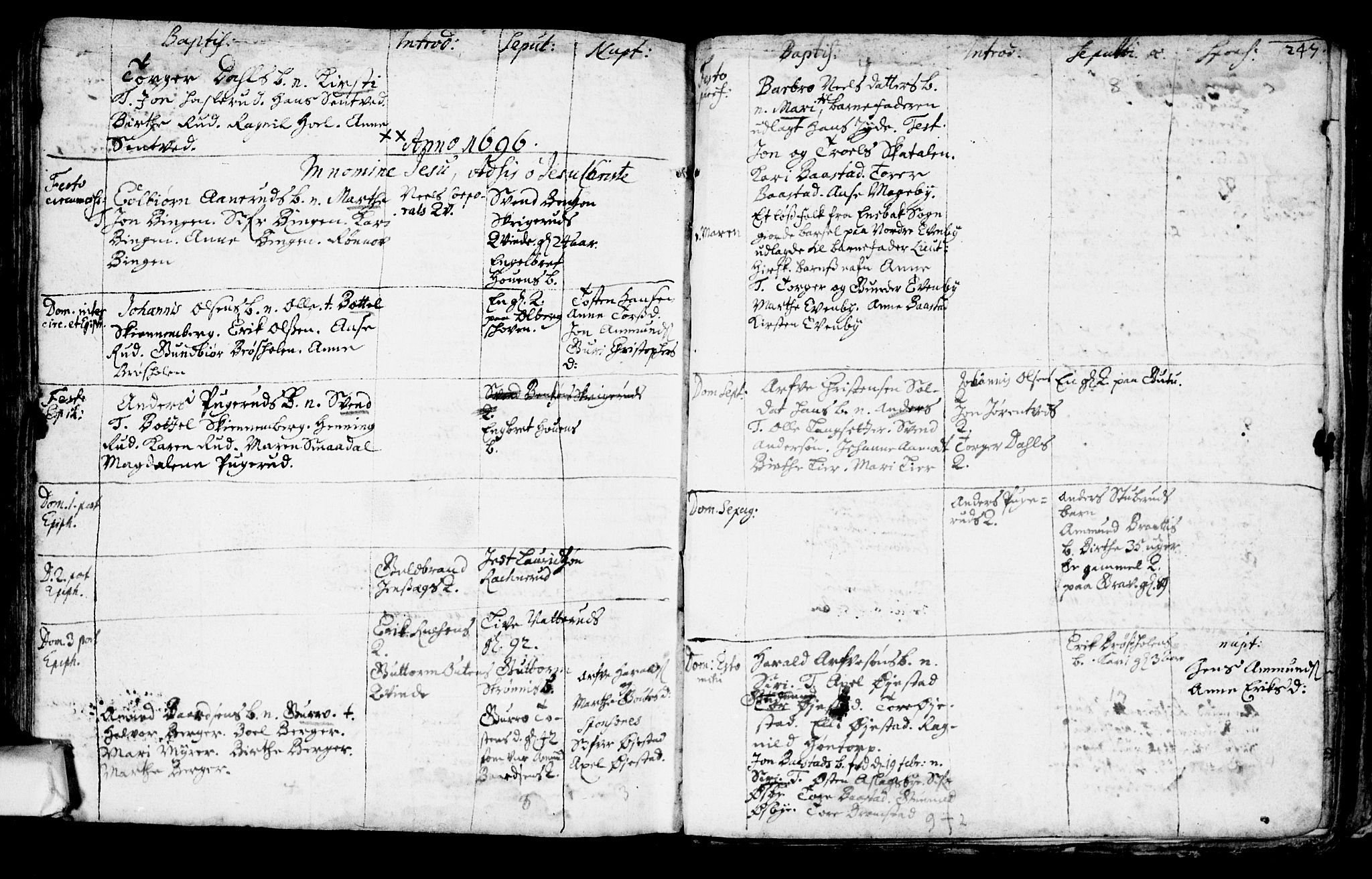Trøgstad prestekontor Kirkebøker, AV/SAO-A-10925/F/Fa/L0001: Parish register (official) no. I 1, 1645-1707, p. 247