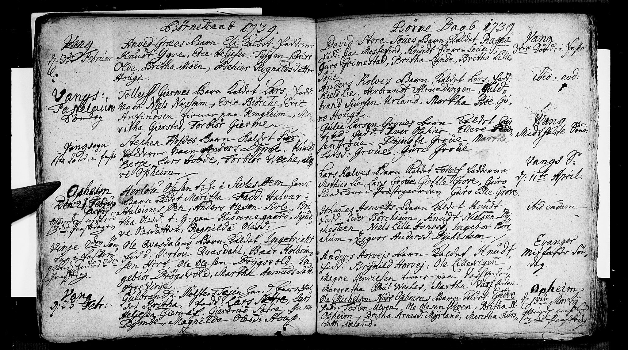 Voss sokneprestembete, AV/SAB-A-79001/H/Haa: Parish register (official) no. A 5, 1736-1743, p. 61