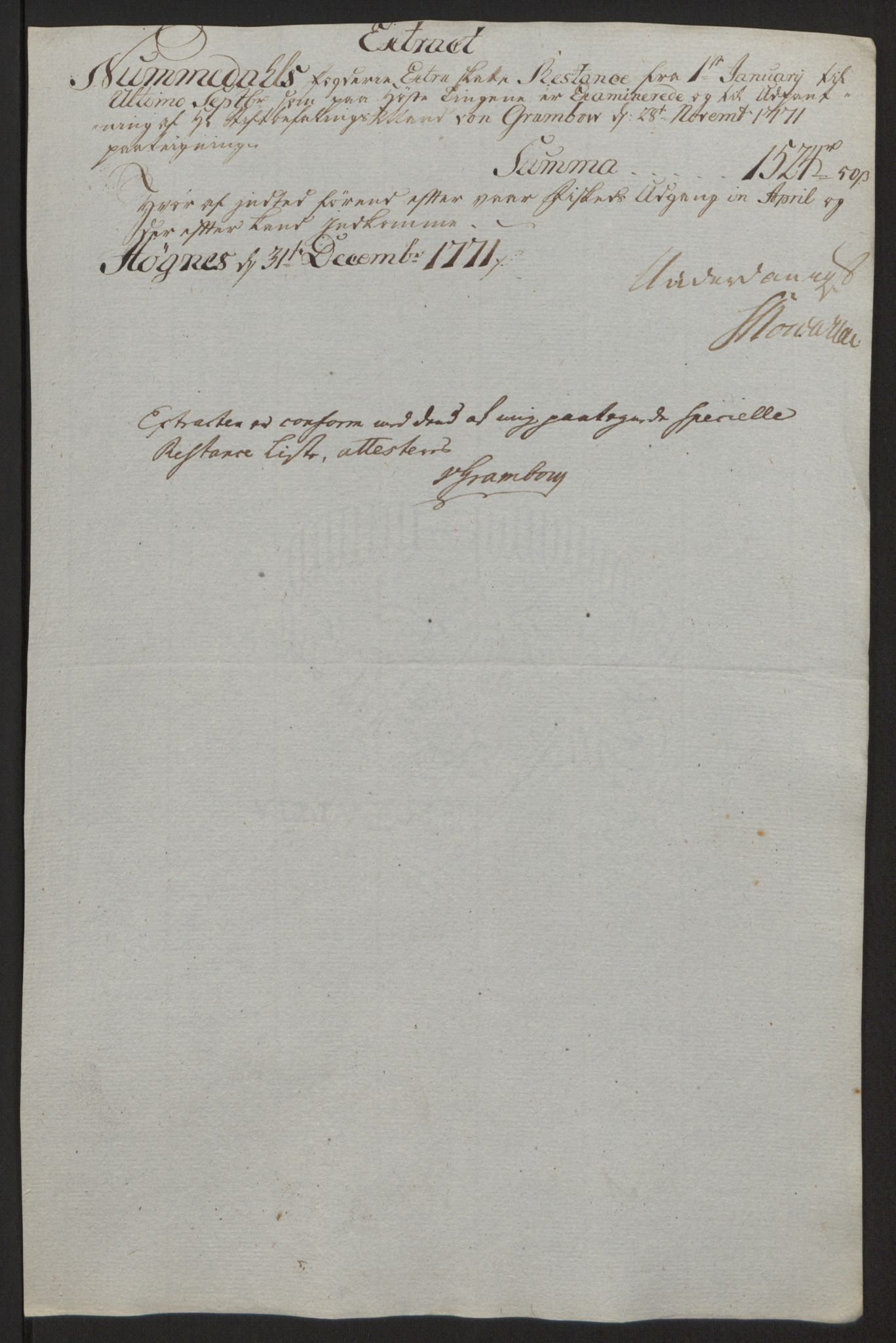 Rentekammeret inntil 1814, Reviderte regnskaper, Fogderegnskap, AV/RA-EA-4092/R64/L4502: Ekstraskatten Namdal, 1762-1772, p. 418