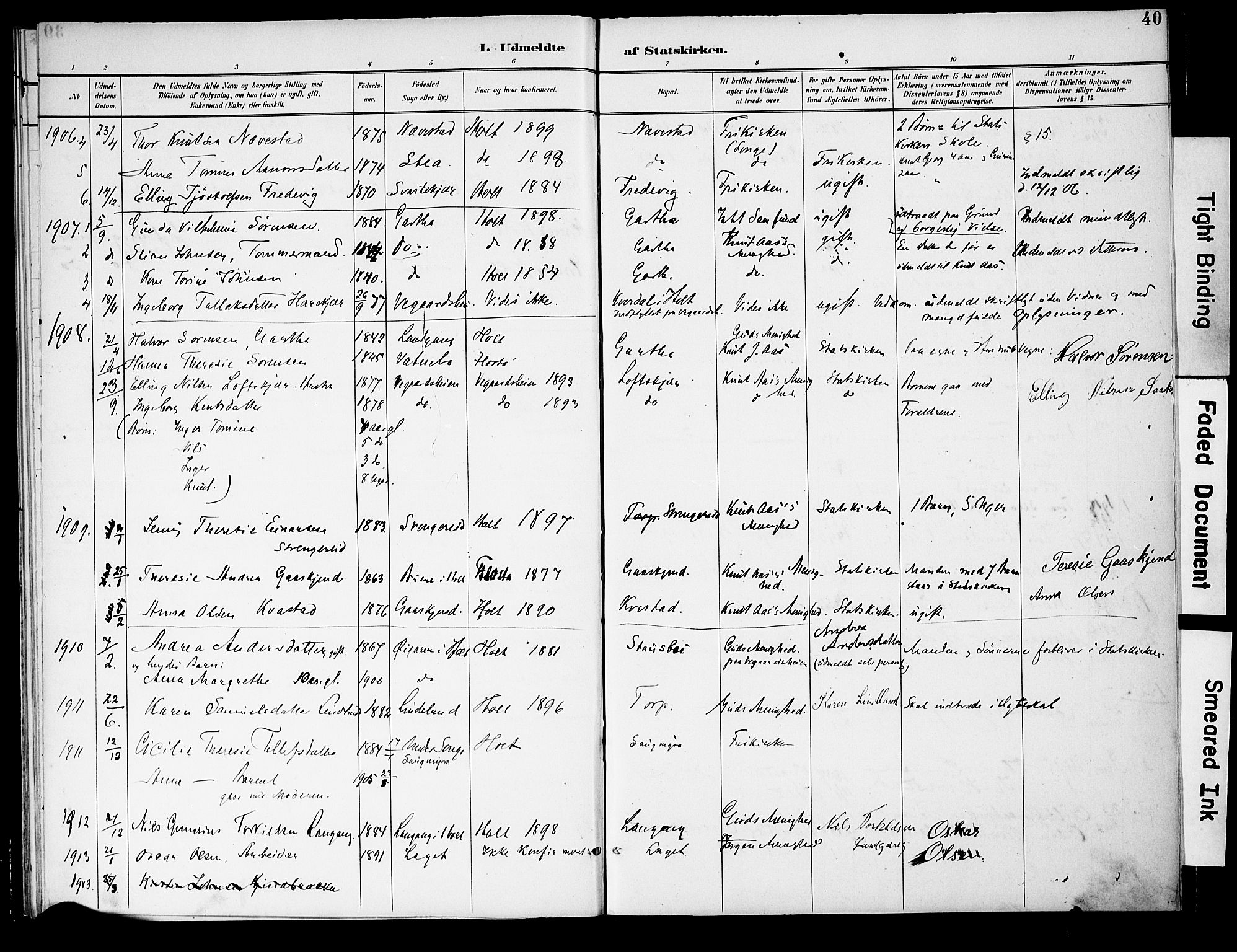 Holt sokneprestkontor, AV/SAK-1111-0021/F/Fa/L0011: Parish register (official) no. A 11, 1880-1931, p. 40