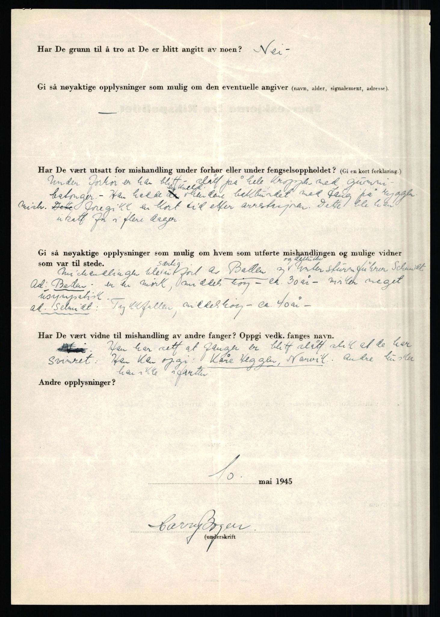 Rikspolitisjefen, AV/RA-S-1560/L/L0002: Berg, Alf - Bråthen, Thorleif, 1940-1945, p. 696