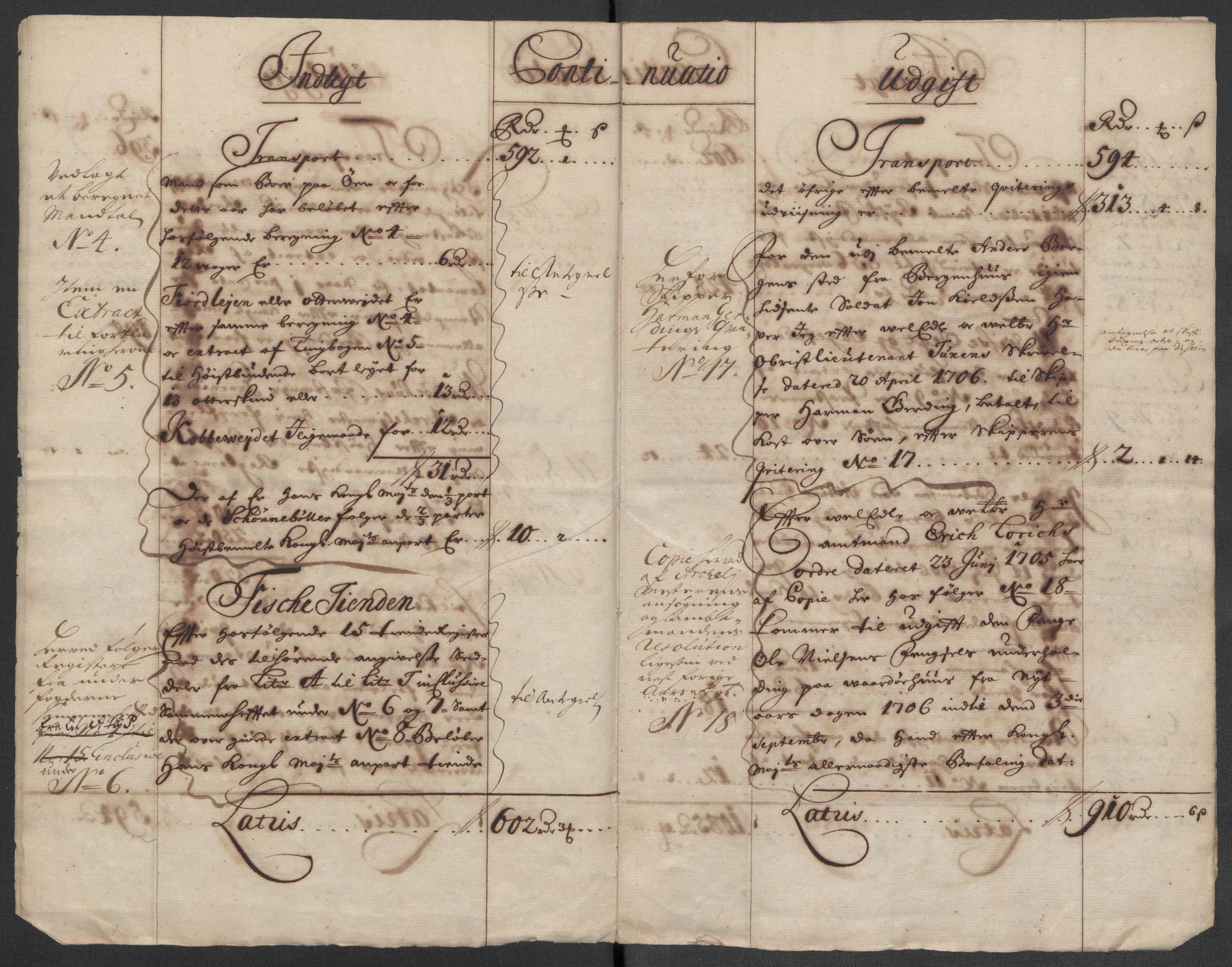 Rentekammeret inntil 1814, Reviderte regnskaper, Fogderegnskap, AV/RA-EA-4092/R69/L4853: Fogderegnskap Finnmark/Vardøhus, 1705-1706, p. 143