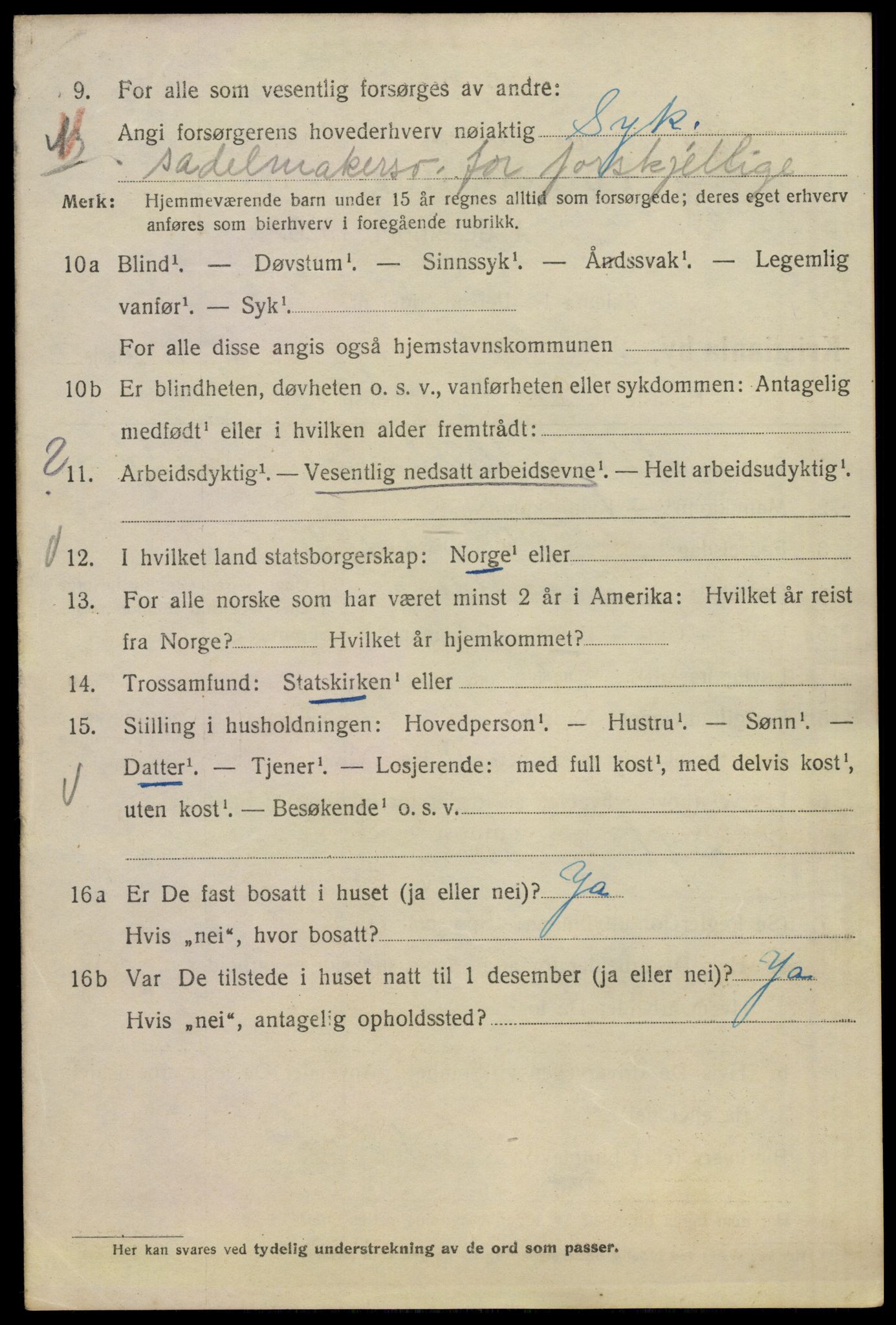 SAO, 1920 census for Kristiania, 1920, p. 264700