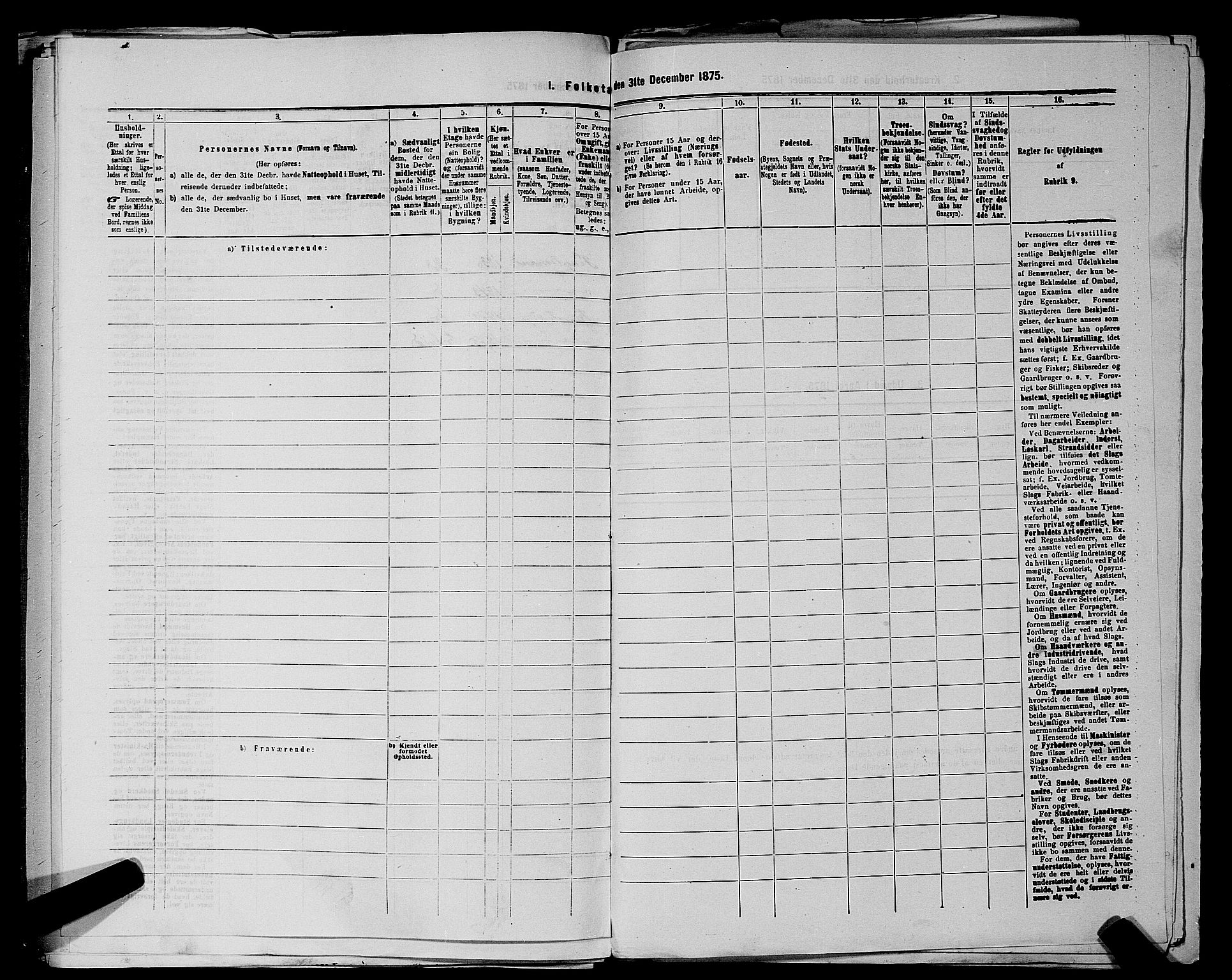 RA, 1875 census for 0101P Fredrikshald, 1875, p. 288