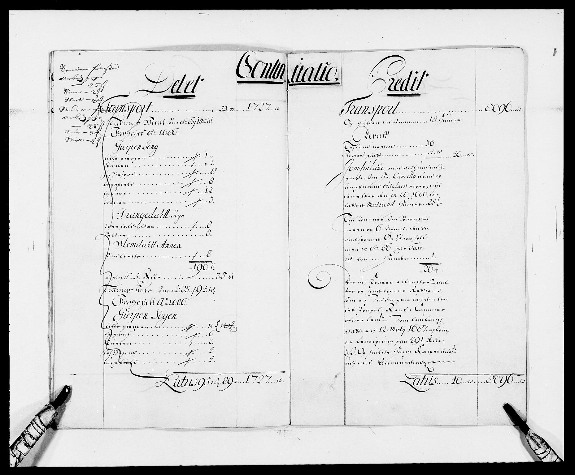 Rentekammeret inntil 1814, Reviderte regnskaper, Fogderegnskap, RA/EA-4092/R34/L2048: Fogderegnskap Bamble, 1685-1687, p. 29