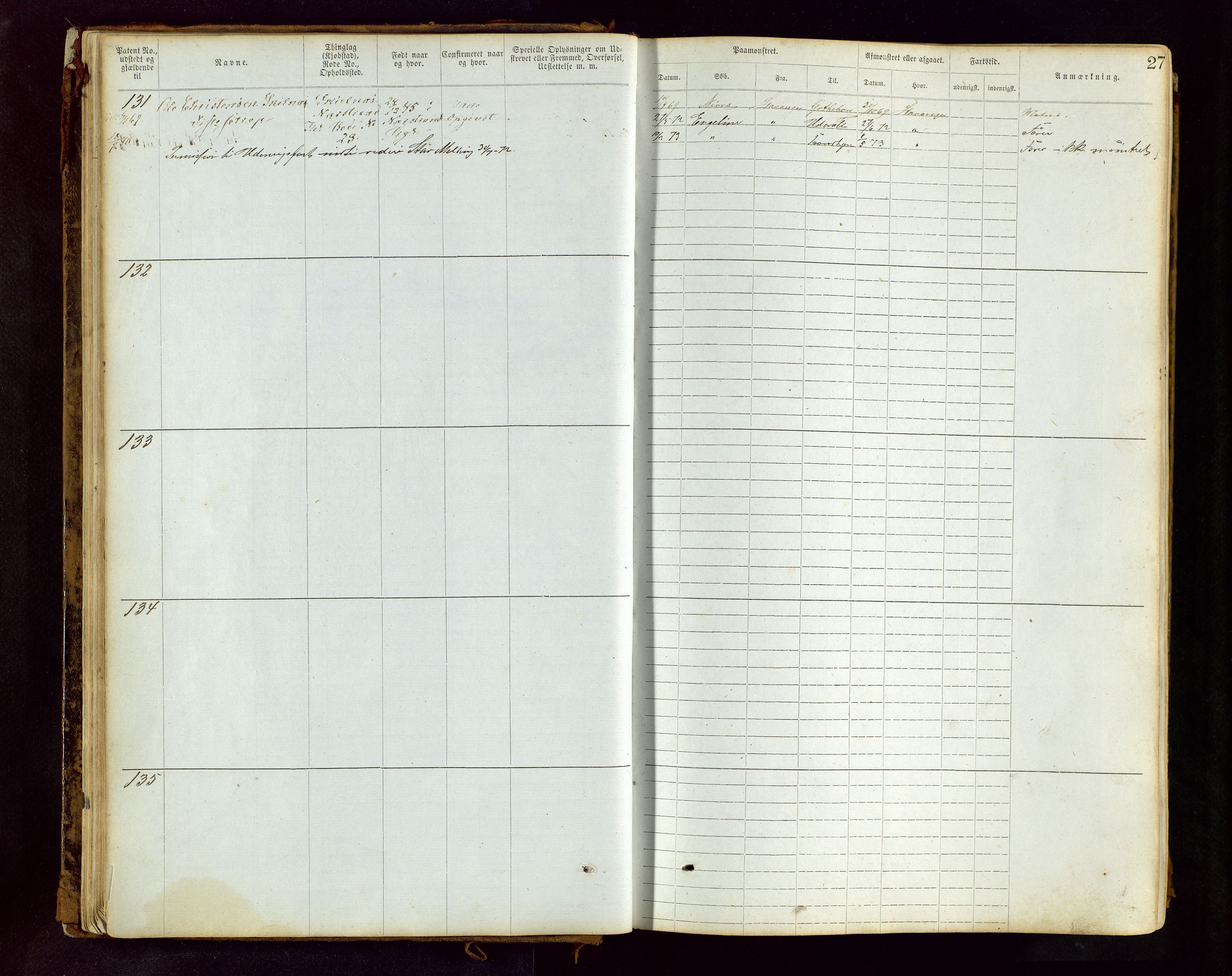 Haugesund sjømannskontor, AV/SAST-A-102007/F/Ff/L0002: Sjøfartsrulle Skudenes krets nr. 1-2719, 1868-1948, p. 27