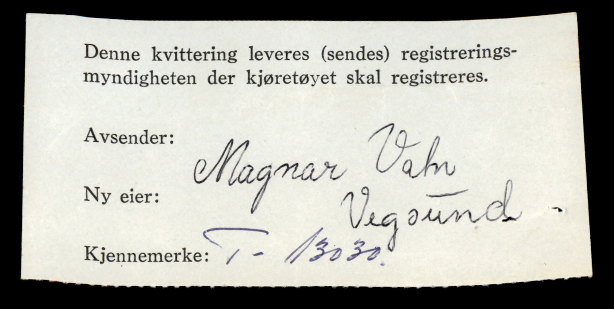 Møre og Romsdal vegkontor - Ålesund trafikkstasjon, SAT/A-4099/F/Fe/L0036: Registreringskort for kjøretøy T 12831 - T 13030, 1927-1998, p. 3192