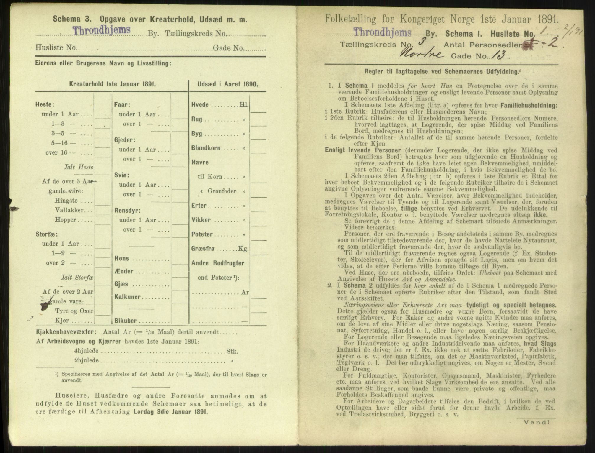 RA, 1891 census for 1601 Trondheim, 1891, p. 348