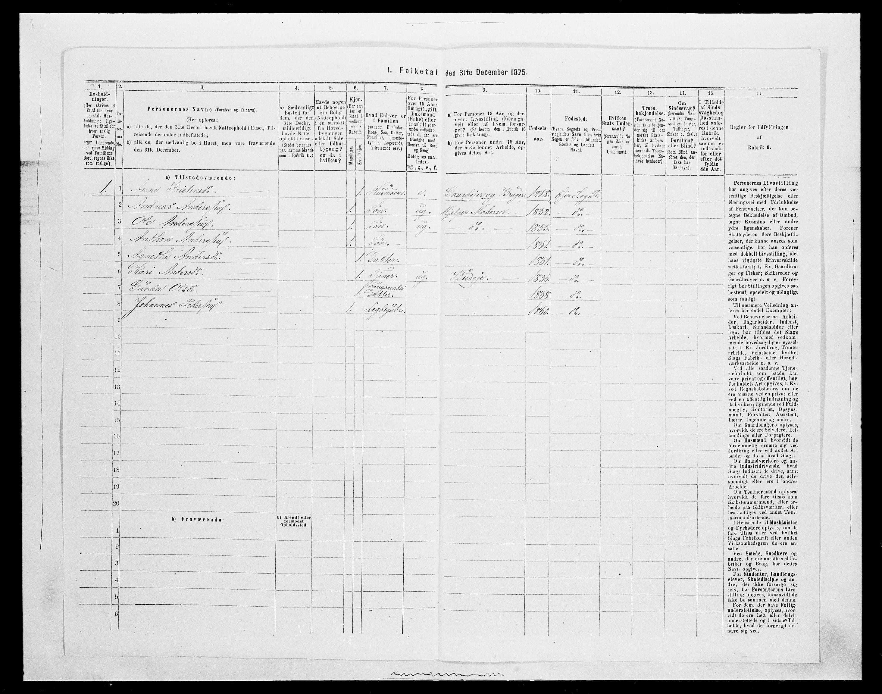 SAH, 1875 census for 0521P Øyer, 1875, p. 714