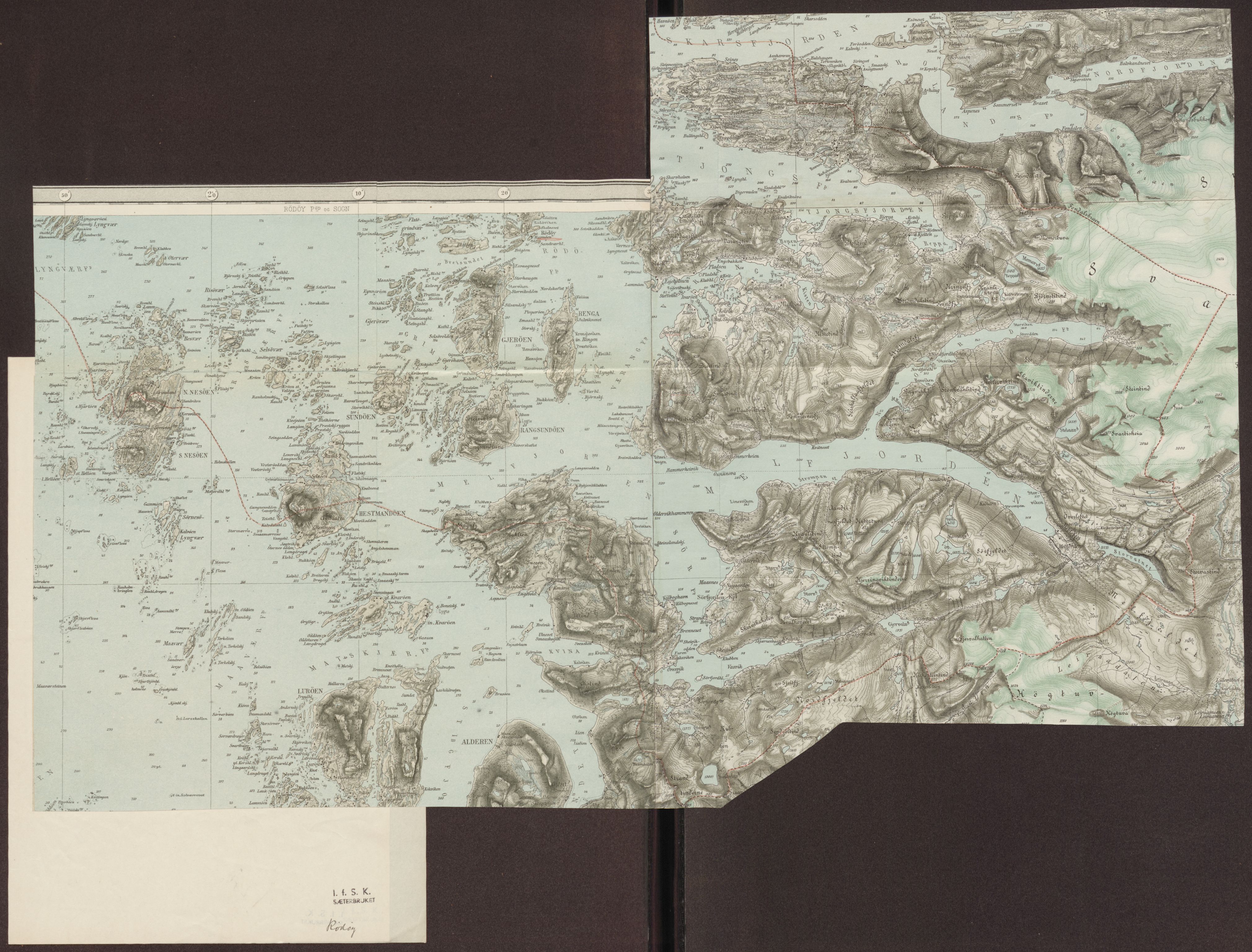 Instituttet for sammenlignende kulturforskning, AV/RA-PA-0424/F/Fc/L0016/0002: Eske B16: / Nordland (perm XLVII), 1932-1936