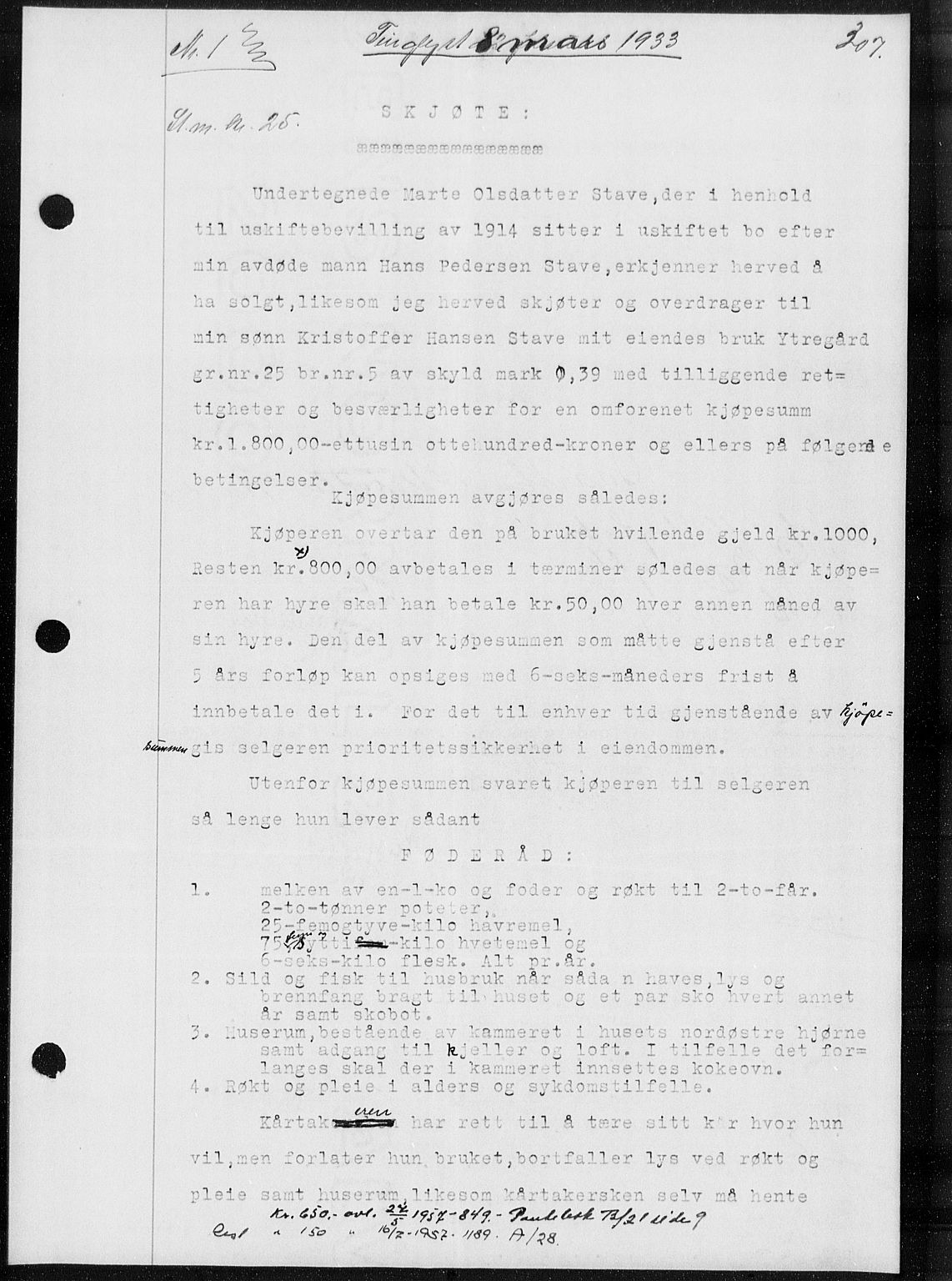 Nordfjord sorenskriveri, SAB/A-2801/02/02b/02ba/L0076: Mortgage book no. II.B.a.76, 1932-1933, Deed date: 08.03.1933