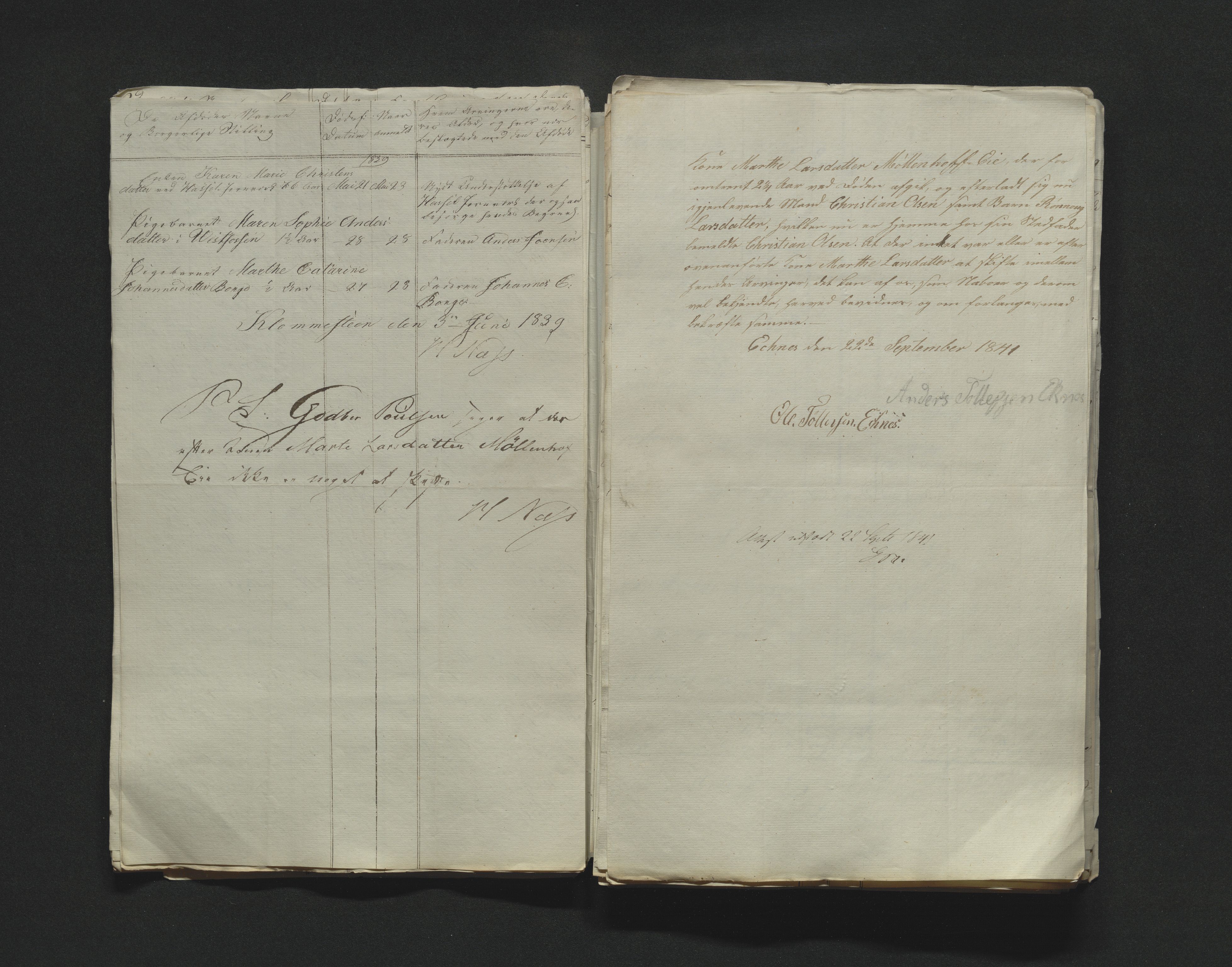 Eiker, Modum og Sigdal sorenskriveri, AV/SAKO-A-123/H/Ha/Hab/L0005: Dødsfallsmeldinger, 1837-1840