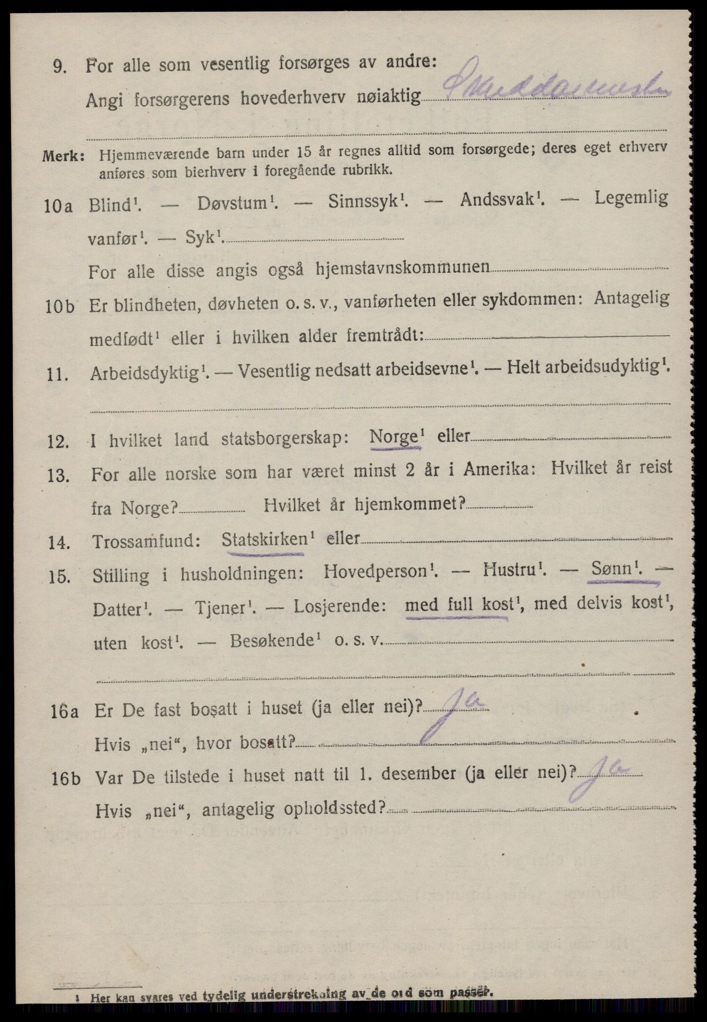 SAT, 1920 census for Aukra, 1920, p. 3936