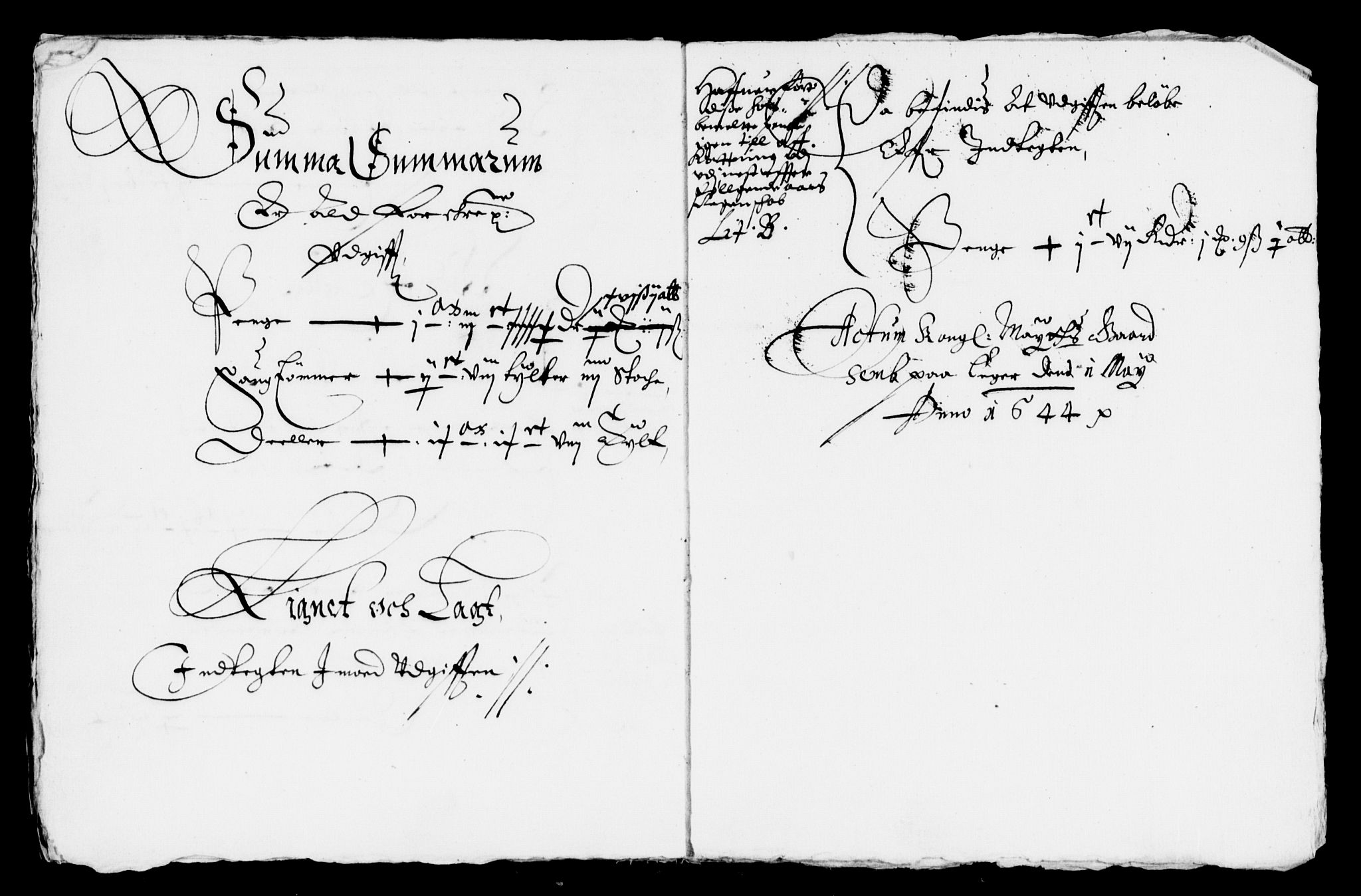 Rentekammeret inntil 1814, Reviderte regnskaper, Lensregnskaper, AV/RA-EA-5023/R/Rb/Rbm/L0008: Eiker len, 1643-1648