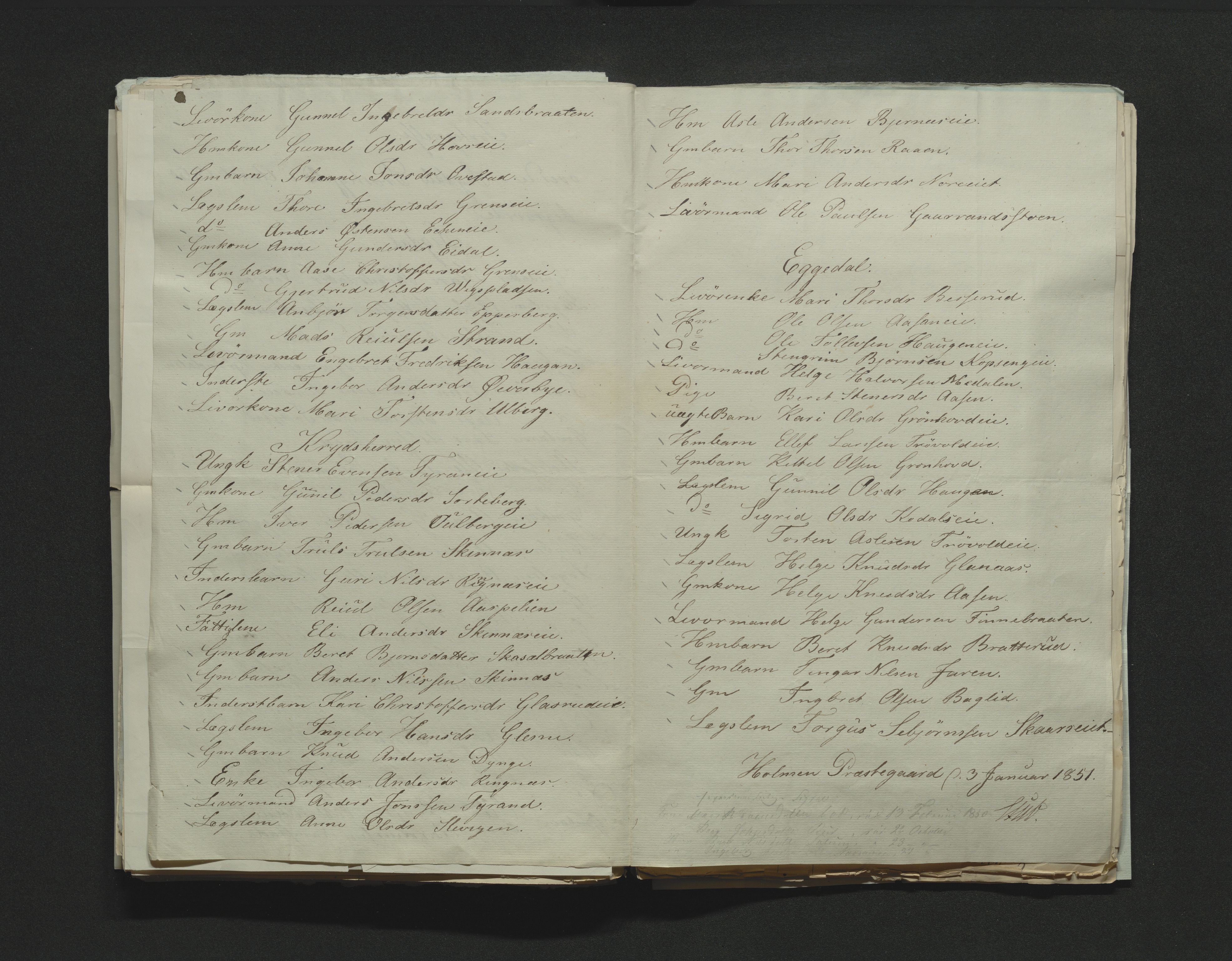 Eiker, Modum og Sigdal sorenskriveri, AV/SAKO-A-123/H/Ha/Hab/L0008: Dødsfallsmeldinger, 1850-1853