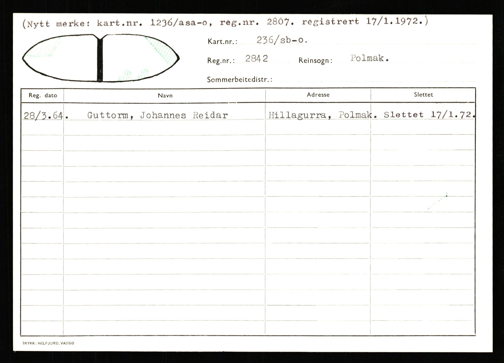 Lappefogden i Finnmark/Reindriftsforvaltningen Øst-Finnmark, AV/SATØ-S-1461/G/Ge/Gea/L0007: Slettede reinmerker: Karasjok, Kautokeino, Polmak og Varanger, 1934-1992, p. 229