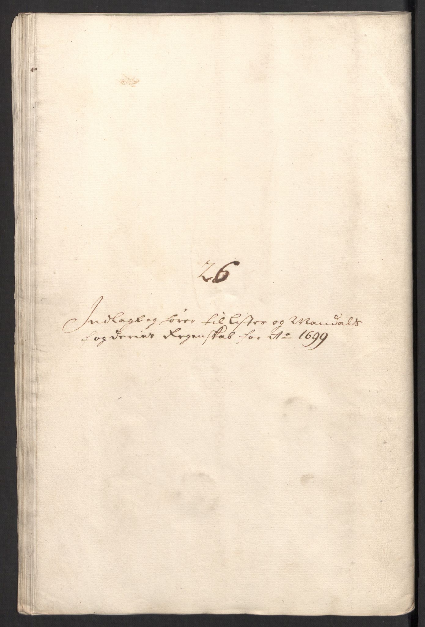 Rentekammeret inntil 1814, Reviderte regnskaper, Fogderegnskap, RA/EA-4092/R43/L2547: Fogderegnskap Lista og Mandal, 1698-1699, p. 322