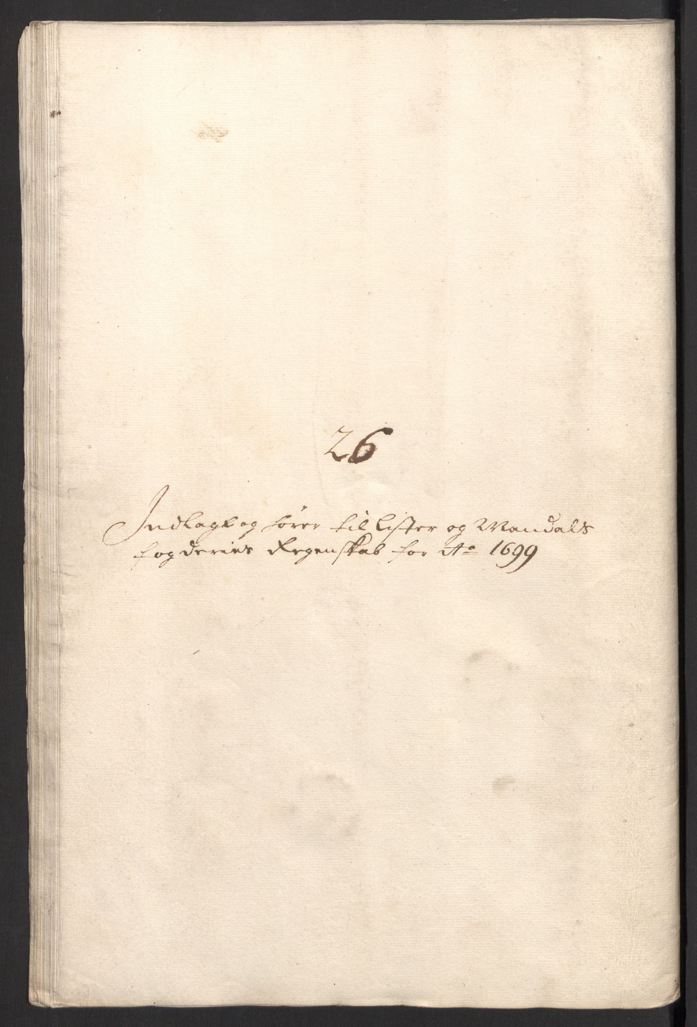 Rentekammeret inntil 1814, Reviderte regnskaper, Fogderegnskap, AV/RA-EA-4092/R43/L2547: Fogderegnskap Lista og Mandal, 1698-1699, p. 322