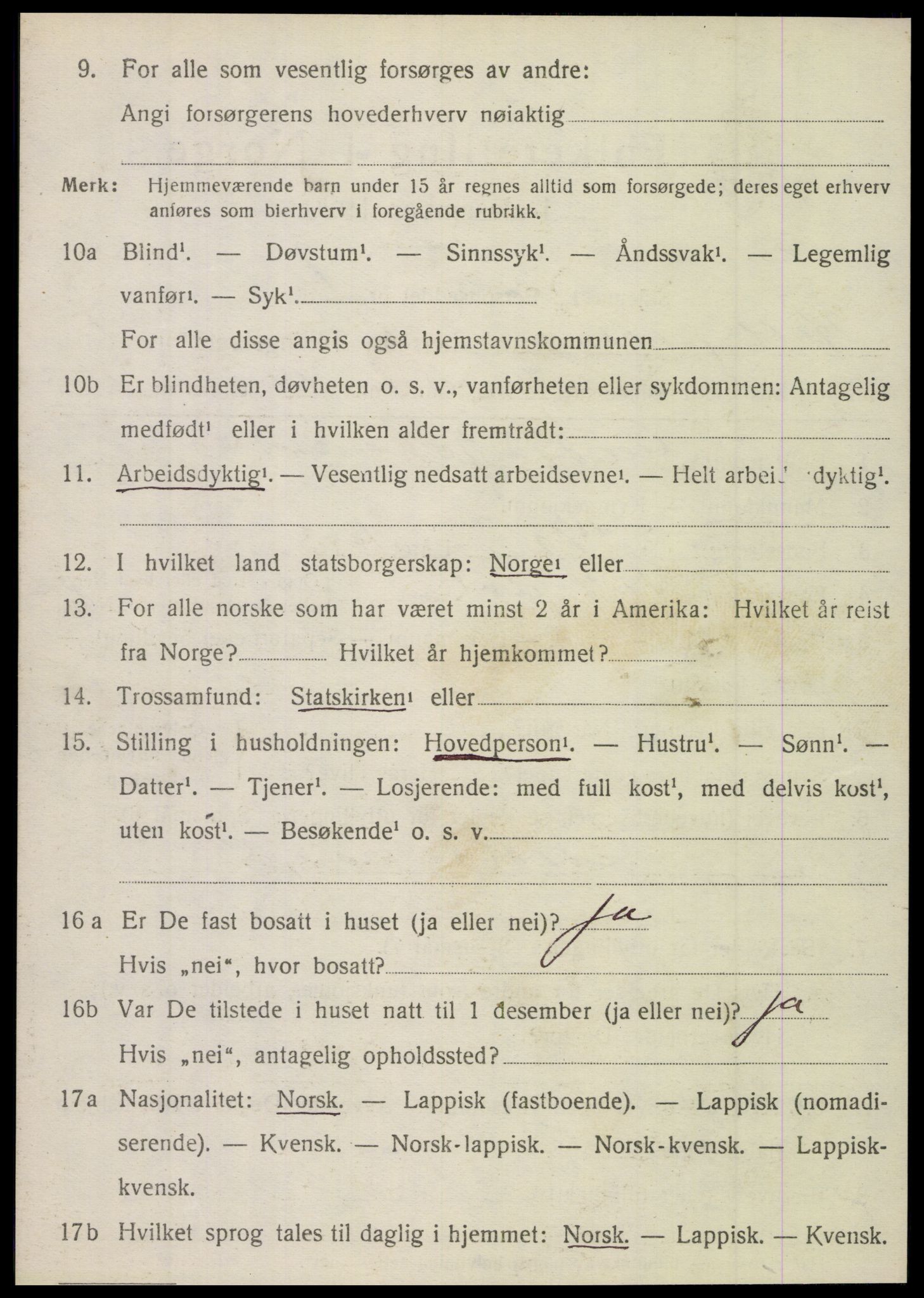 SAT, 1920 census for Hattfjelldal, 1920, p. 1737