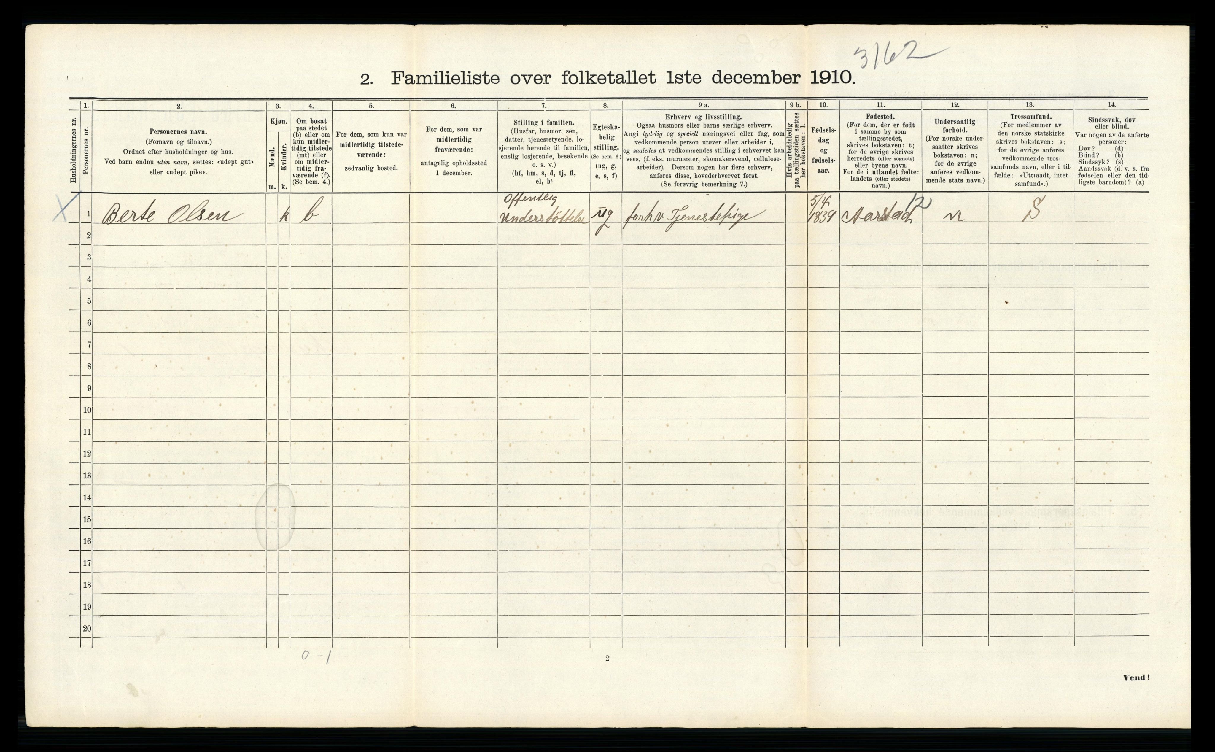 RA, 1910 census for Bergen, 1910, p. 38150