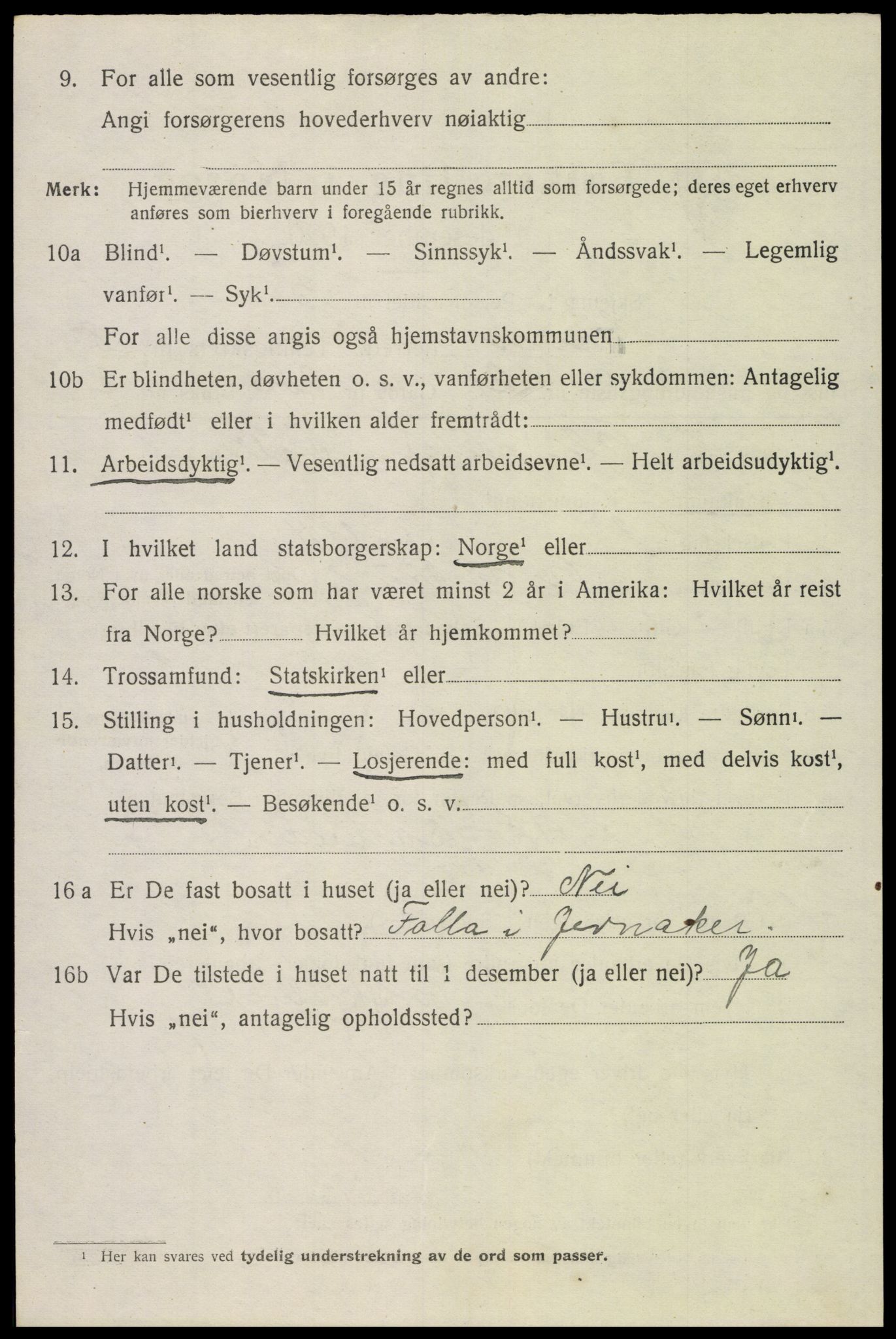 SAH, 1920 census for Gran, 1920, p. 10715