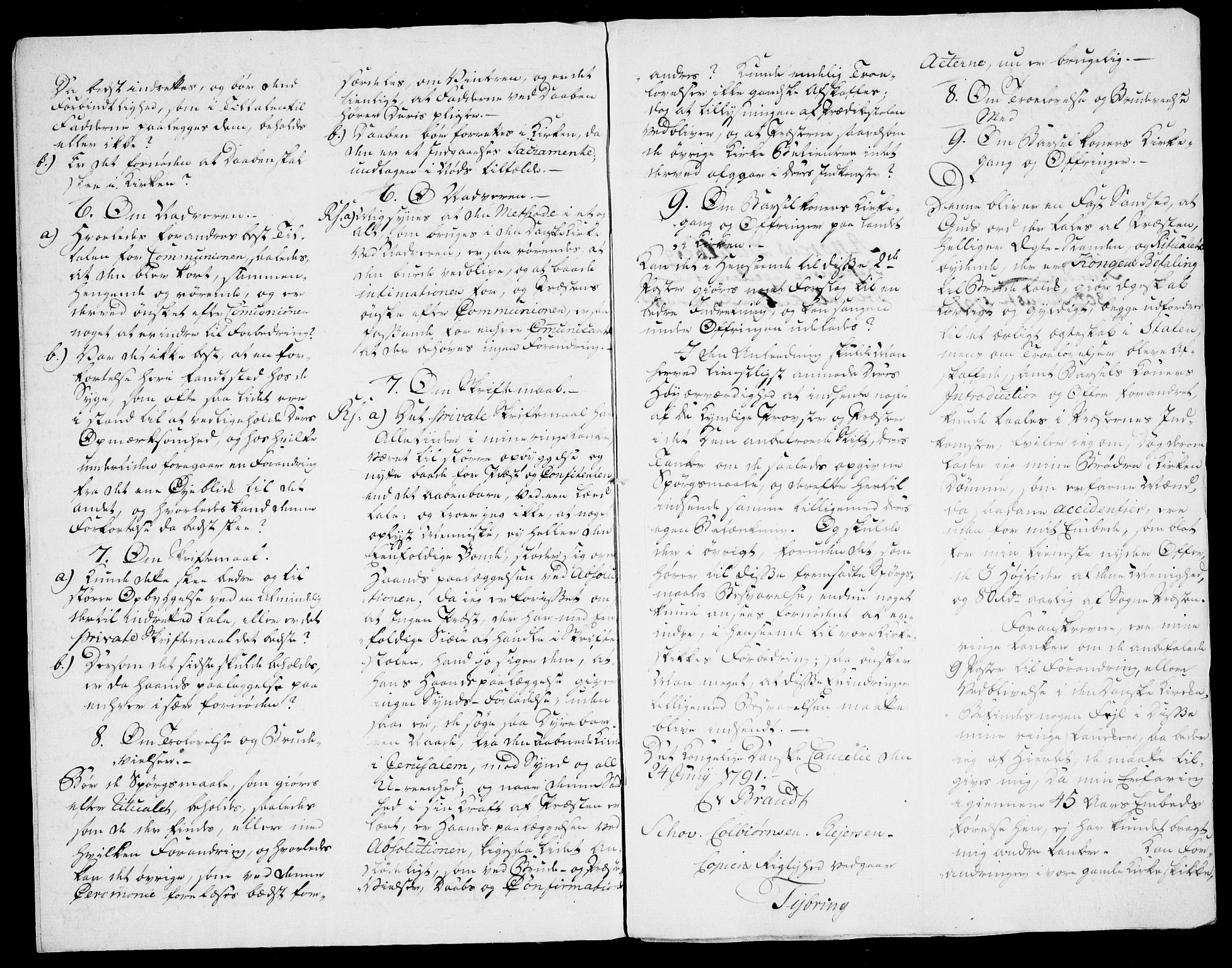 Danske Kanselli, Skapsaker, RA/EA-4061/F/L0127: Skap 16, pakke 76 III-76 V, 1791, p. 214