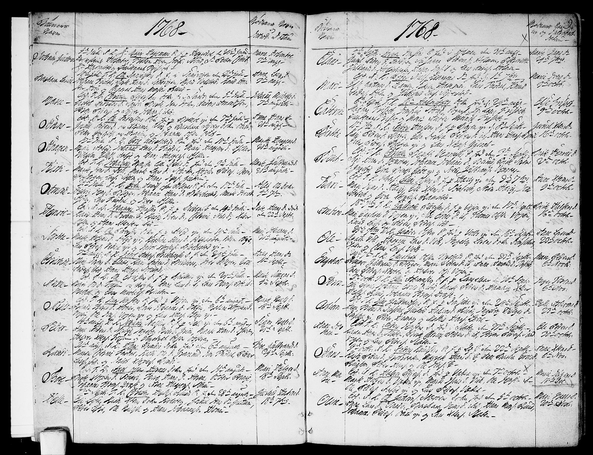 Asker prestekontor Kirkebøker, AV/SAO-A-10256a/F/Fa/L0003: Parish register (official) no. I 3, 1767-1807, p. 9