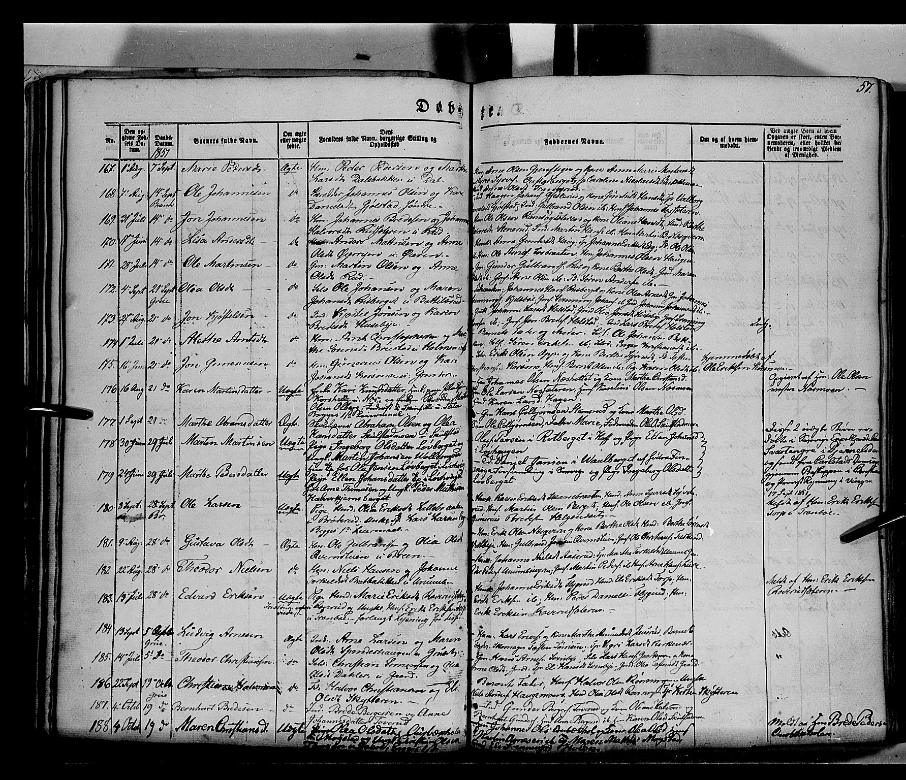 Grue prestekontor, AV/SAH-PREST-036/H/Ha/Haa/L0008: Parish register (official) no. 8, 1847-1858, p. 57