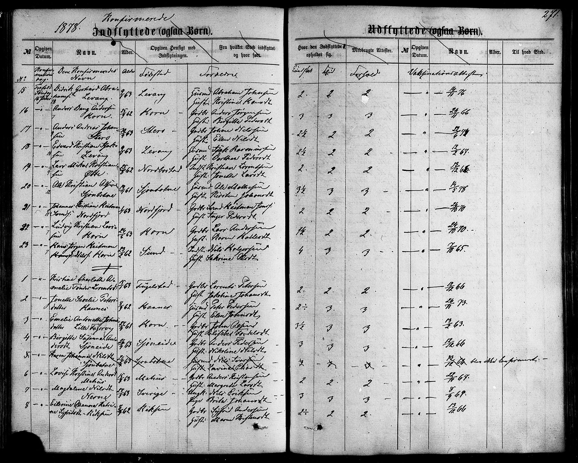 Ministerialprotokoller, klokkerbøker og fødselsregistre - Nordland, AV/SAT-A-1459/838/L0551: Parish register (official) no. 838A09, 1864-1880, p. 271