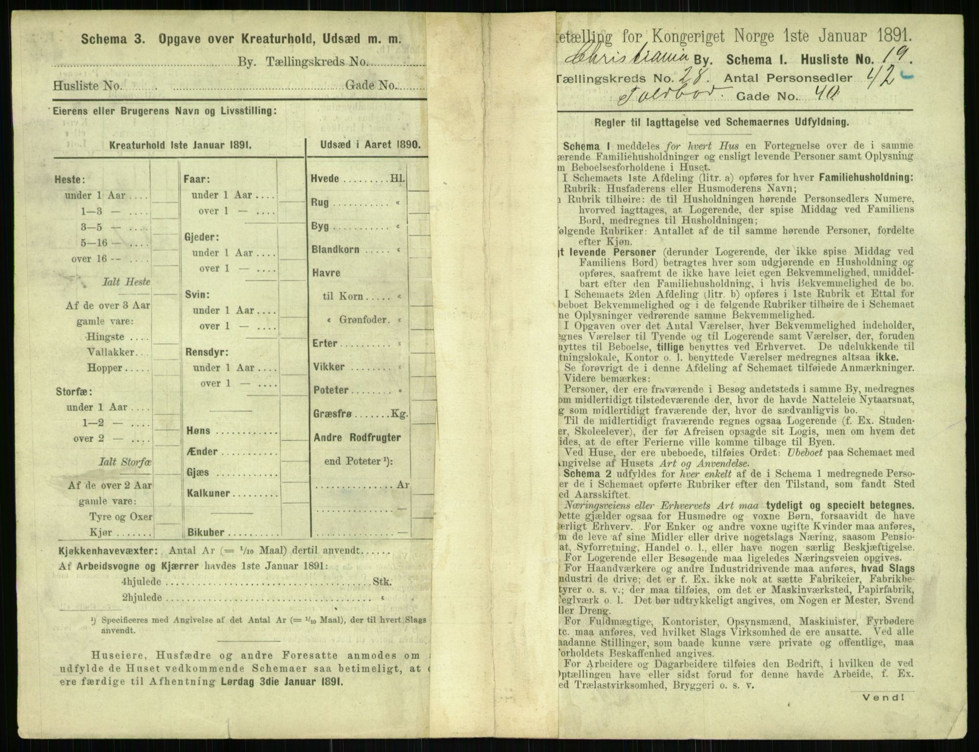 RA, 1891 census for 0301 Kristiania, 1891, p. 14307