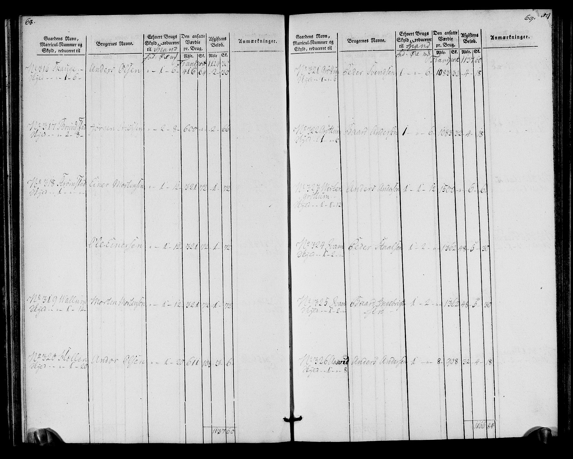 Rentekammeret inntil 1814, Realistisk ordnet avdeling, AV/RA-EA-4070/N/Ne/Nea/L0152: Inderøy fogderi. Oppebørselsregister, 1803-1804, p. 38