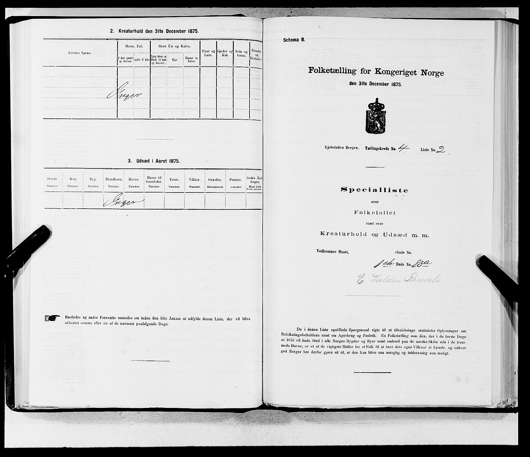 SAB, 1875 census for 1301 Bergen, 1875, p. 159