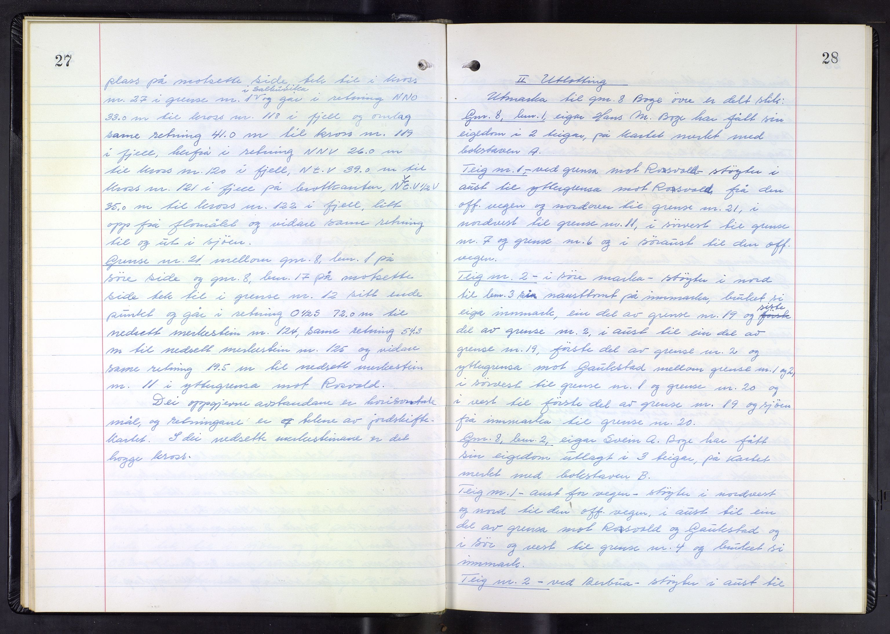 Hordaland jordskiftedøme - III Midhordland jordskiftedistrikt, AV/SAB-A-7001/A/Aa/L0039: Forhandlingsprotokoll, 1968-1972, p. 27-28