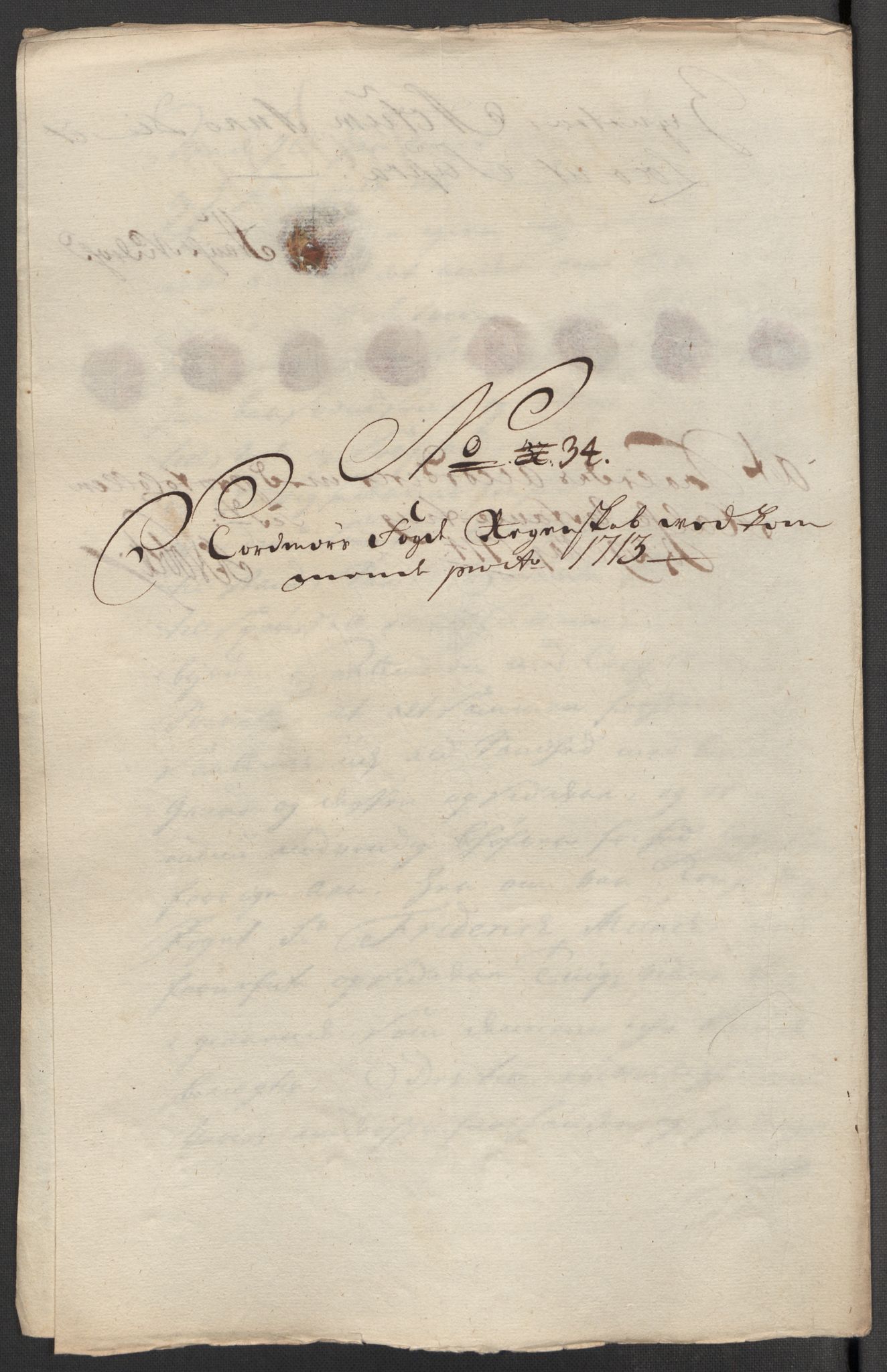 Rentekammeret inntil 1814, Reviderte regnskaper, Fogderegnskap, AV/RA-EA-4092/R56/L3747: Fogderegnskap Nordmøre, 1713, p. 209