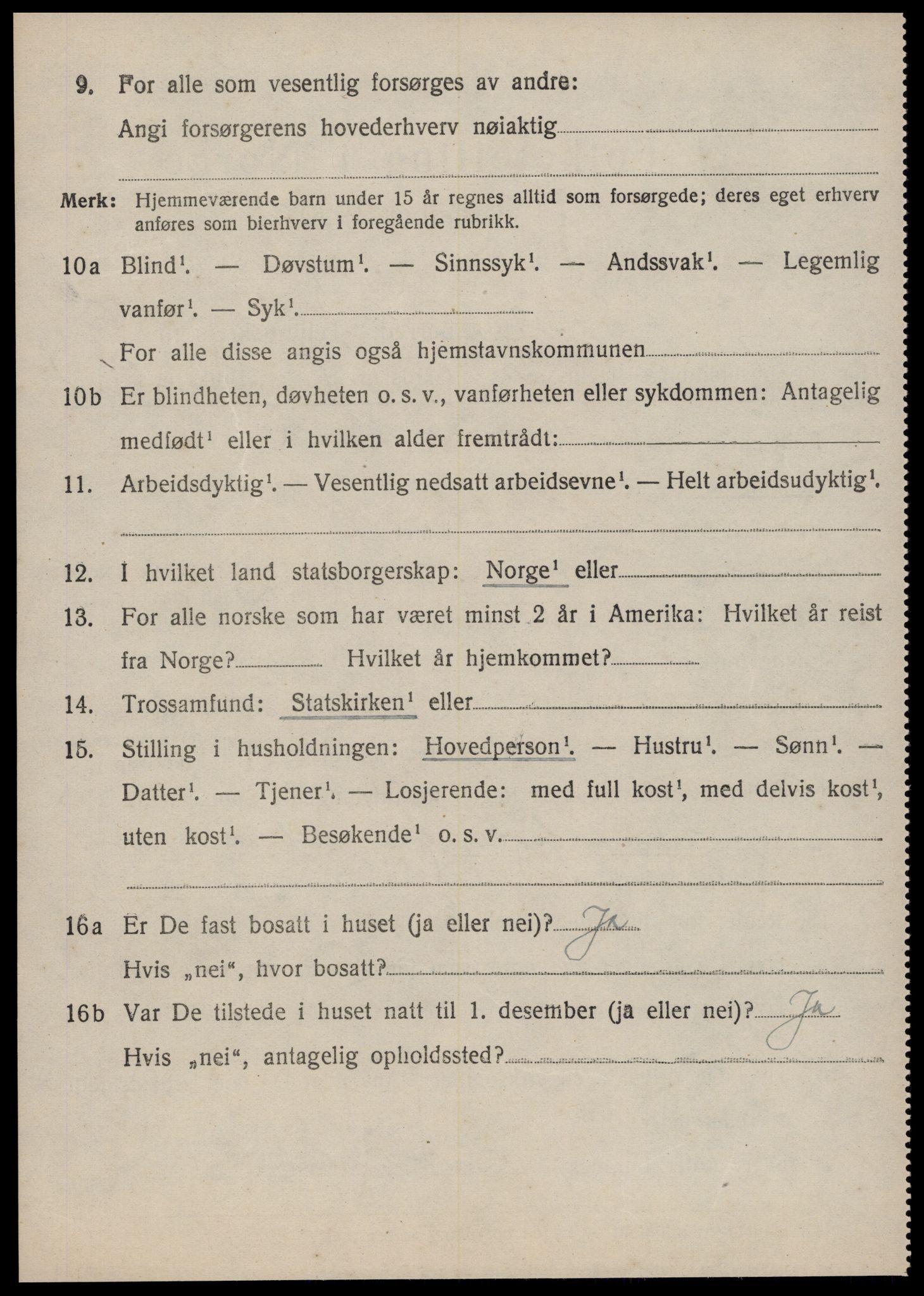 SAT, 1920 census for Tustna, 1920, p. 890