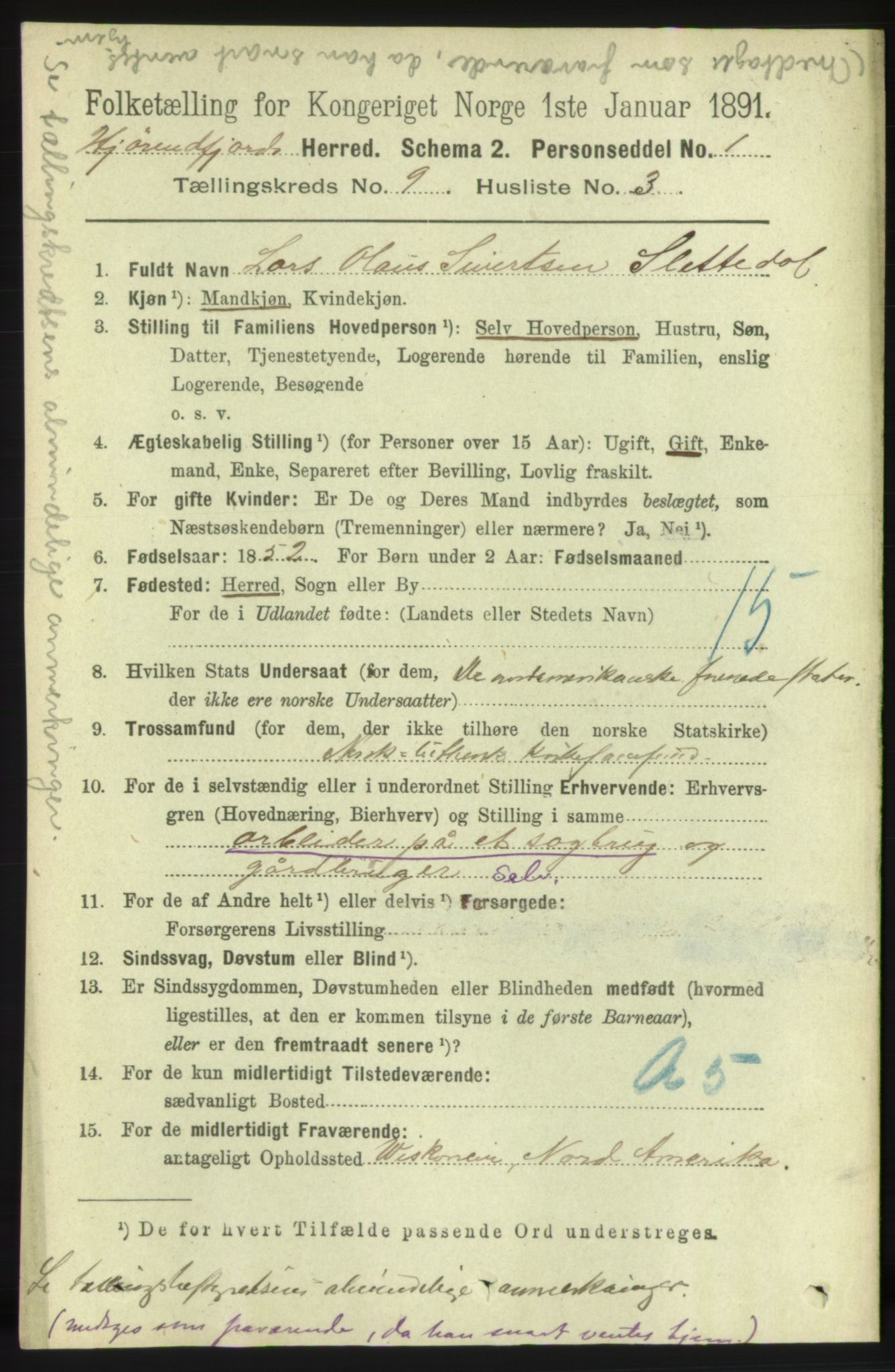 RA, 1891 census for 1522 Hjørundfjord, 1891, p. 2212