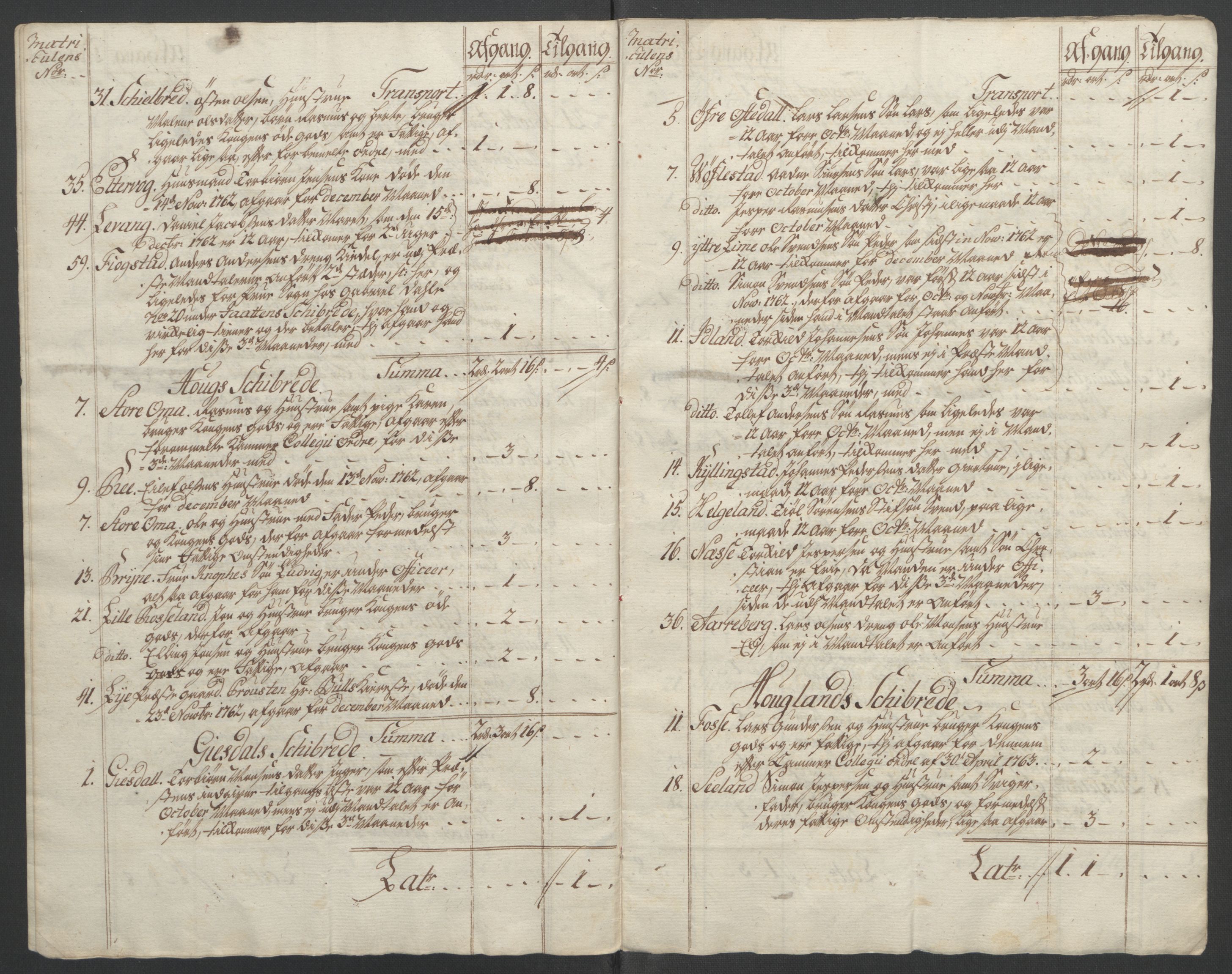 Rentekammeret inntil 1814, Reviderte regnskaper, Fogderegnskap, AV/RA-EA-4092/R46/L2835: Ekstraskatten Jæren og Dalane, 1762-1764, p. 17