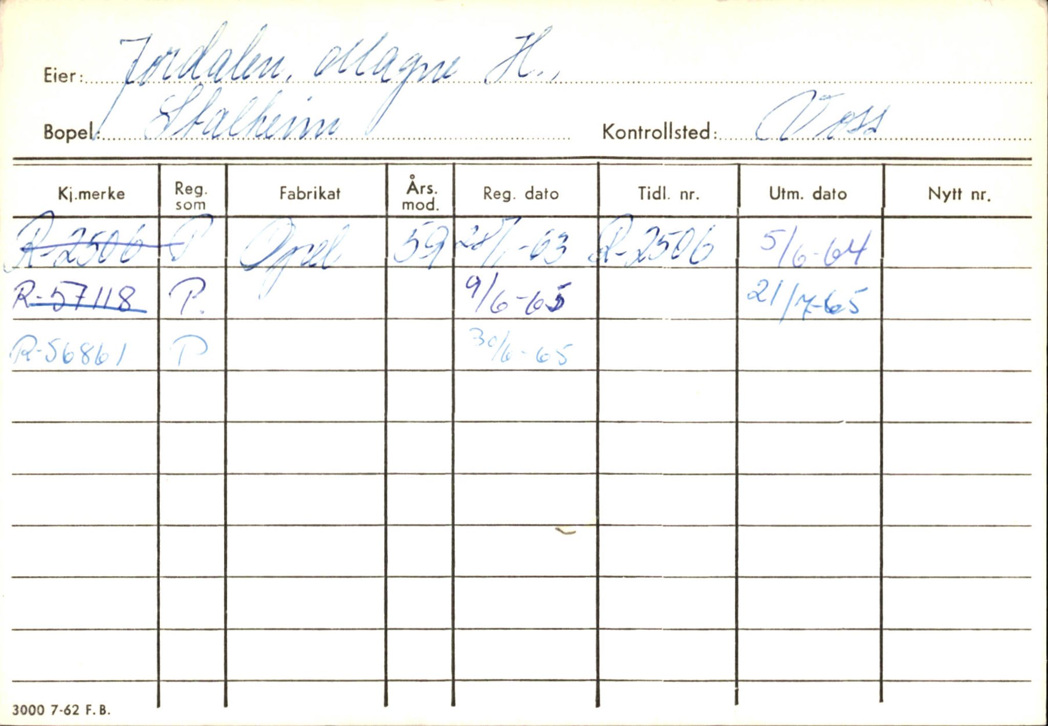 Statens vegvesen, Hordaland vegkontor, AV/SAB-A-5201/2/Ha/L0028: R-eierkort J-K, 1920-1971, p. 28