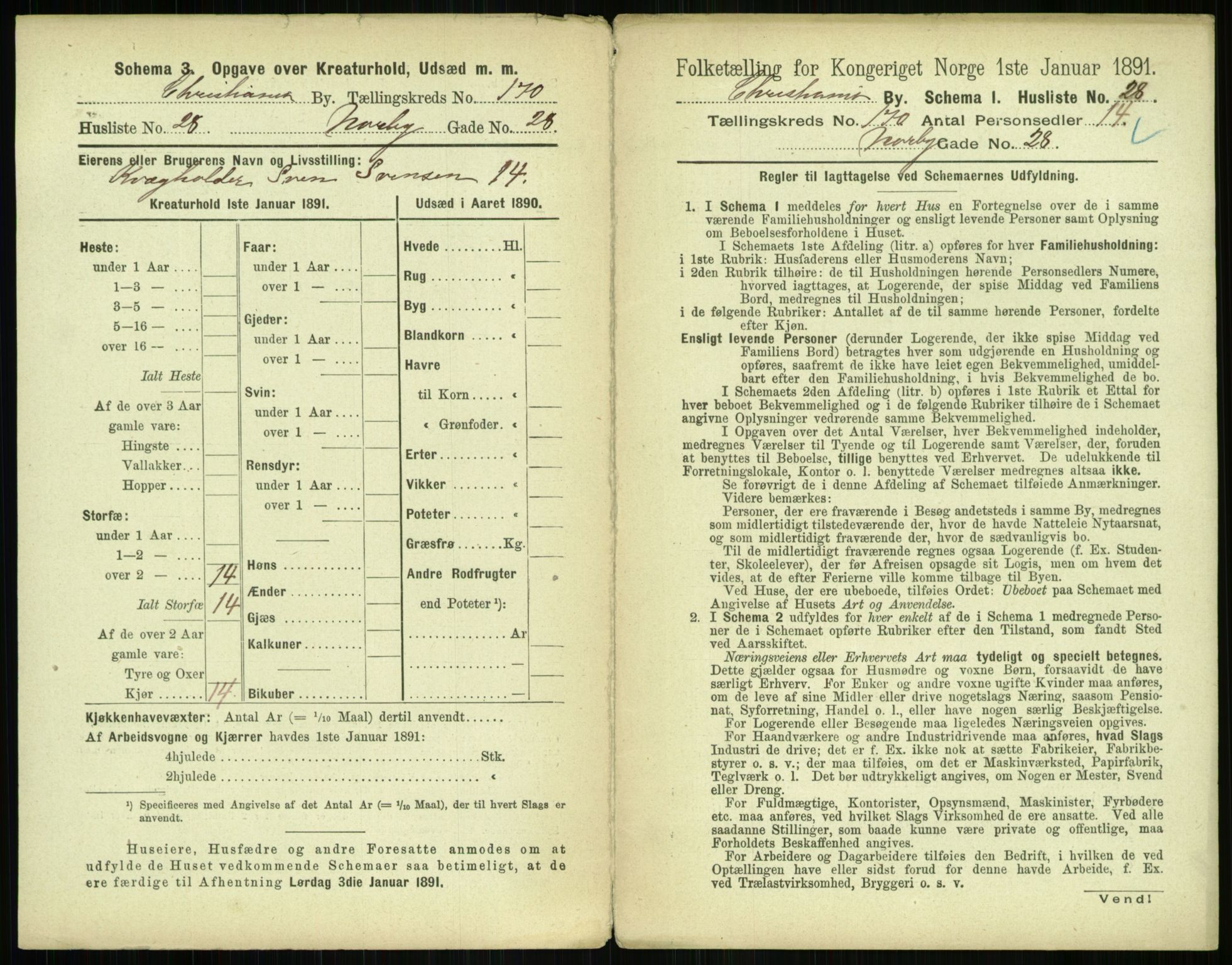 RA, 1891 census for 0301 Kristiania, 1891, p. 99600