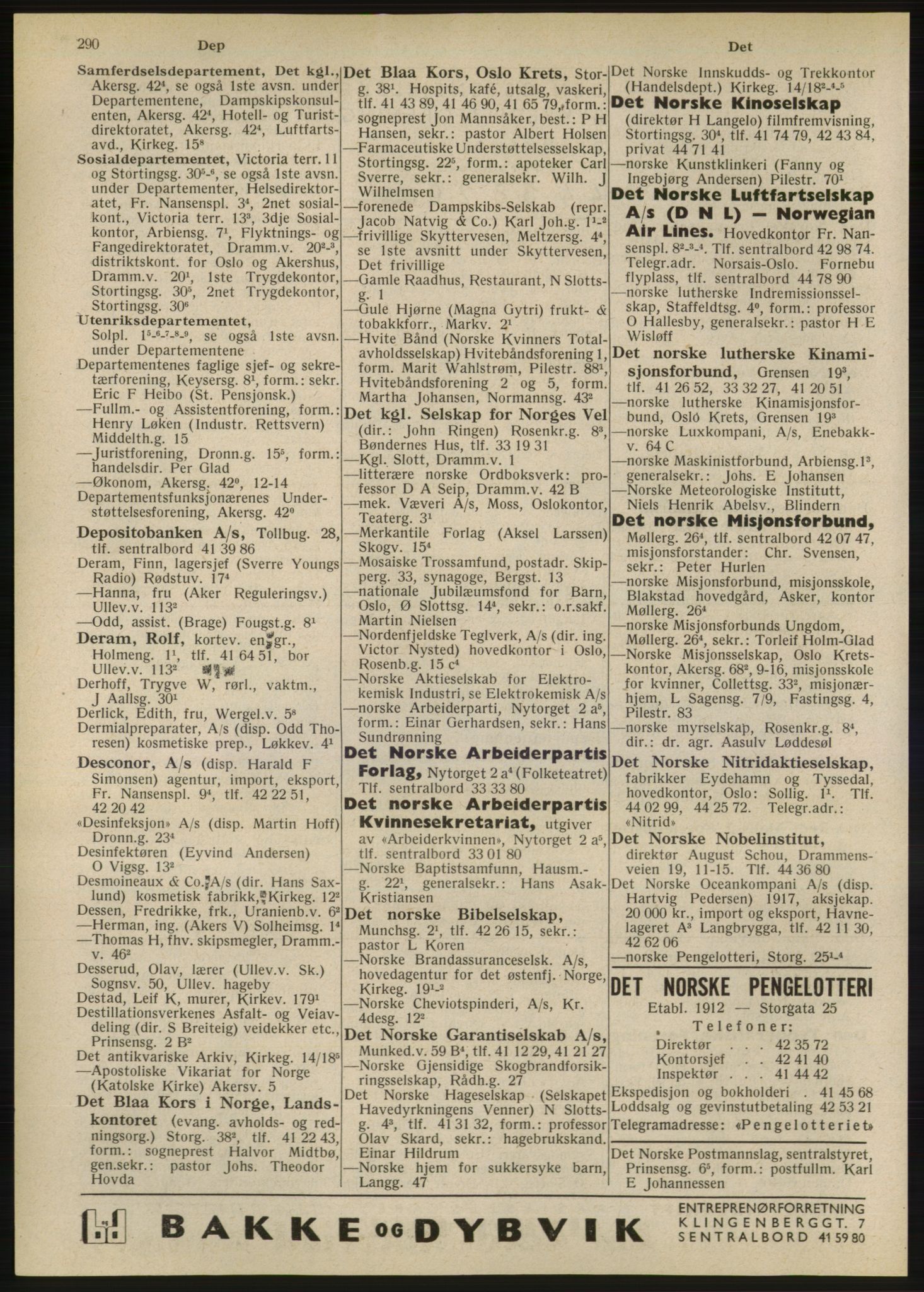 Kristiania/Oslo adressebok, PUBL/-, 1947, p. 290