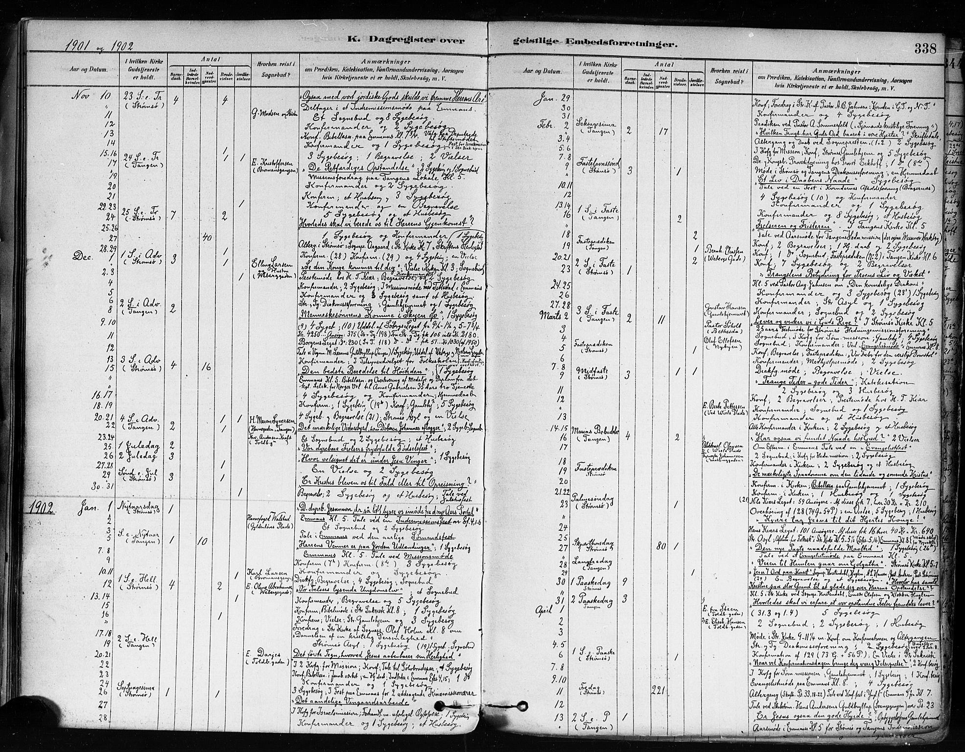 Strømsø kirkebøker, AV/SAKO-A-246/F/Fa/L0022: Parish register (official) no. I 22, 1879-1899, p. 338