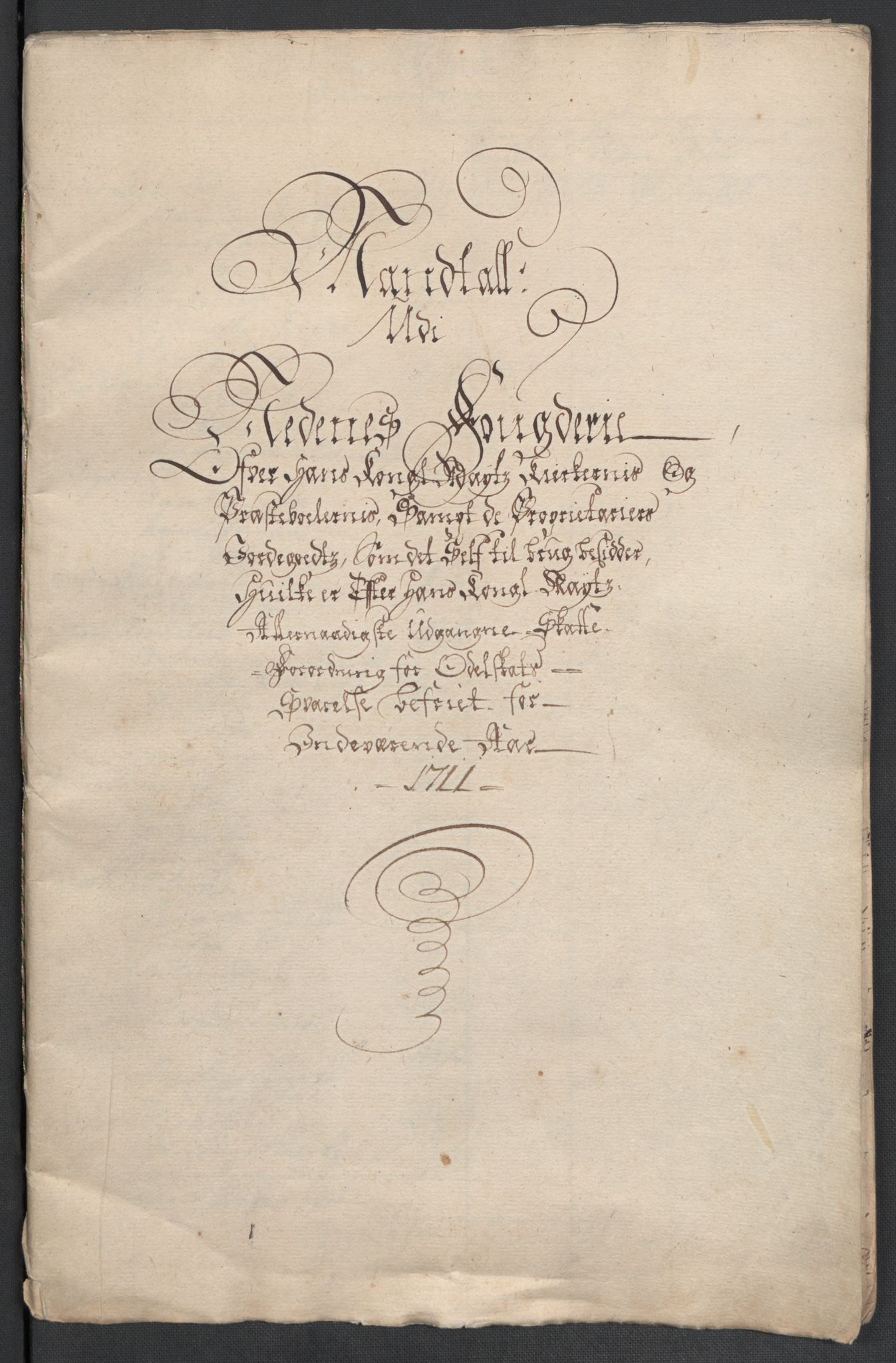 Rentekammeret inntil 1814, Reviderte regnskaper, Fogderegnskap, AV/RA-EA-4092/R39/L2319: Fogderegnskap Nedenes, 1710-1711, p. 315