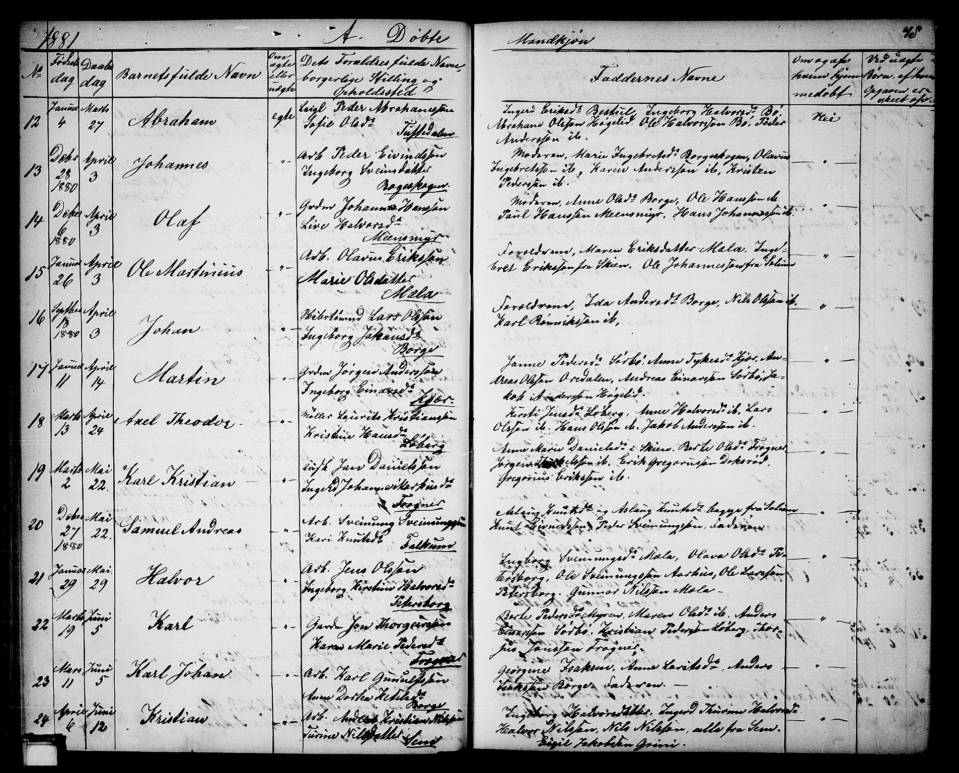 Gjerpen kirkebøker, SAKO/A-265/G/Ga/L0001: Parish register (copy) no. I 1, 1864-1882, p. 78