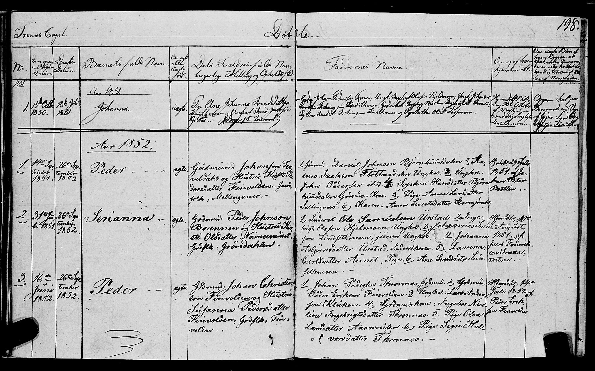 Ministerialprotokoller, klokkerbøker og fødselsregistre - Nord-Trøndelag, SAT/A-1458/762/L0538: Parish register (official) no. 762A02 /2, 1833-1879, p. 198