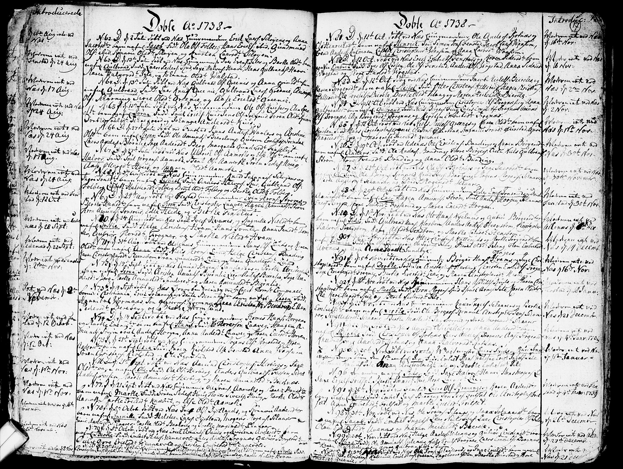 Nes prestekontor Kirkebøker, AV/SAO-A-10410/F/Fa/L0003: Parish register (official) no. I 3, 1734-1781, p. 17